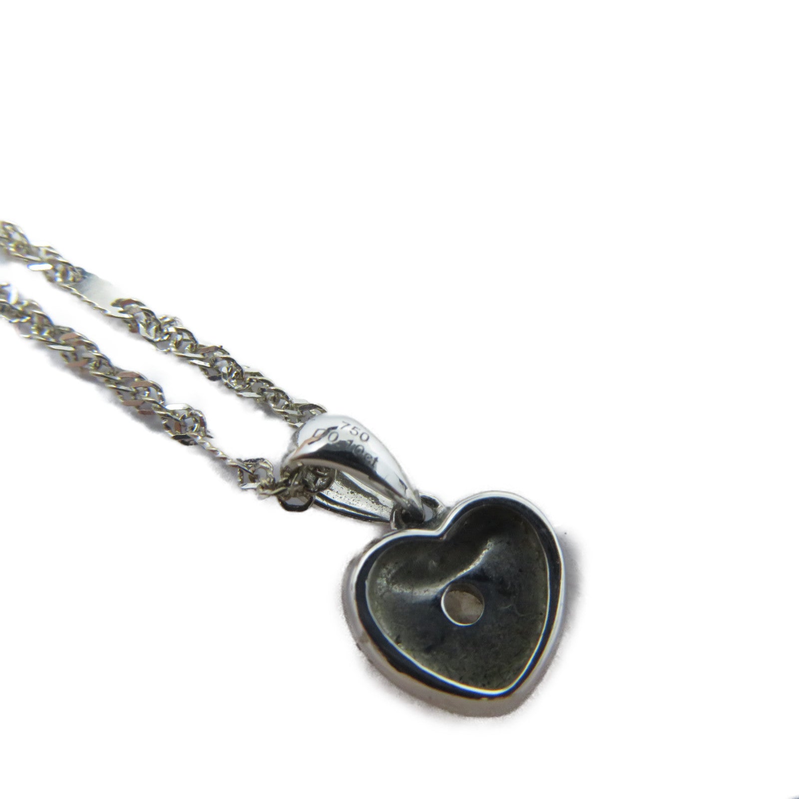 JEWELRY 18K白金Diamond Necklace 0.10ct鑽石項鍊