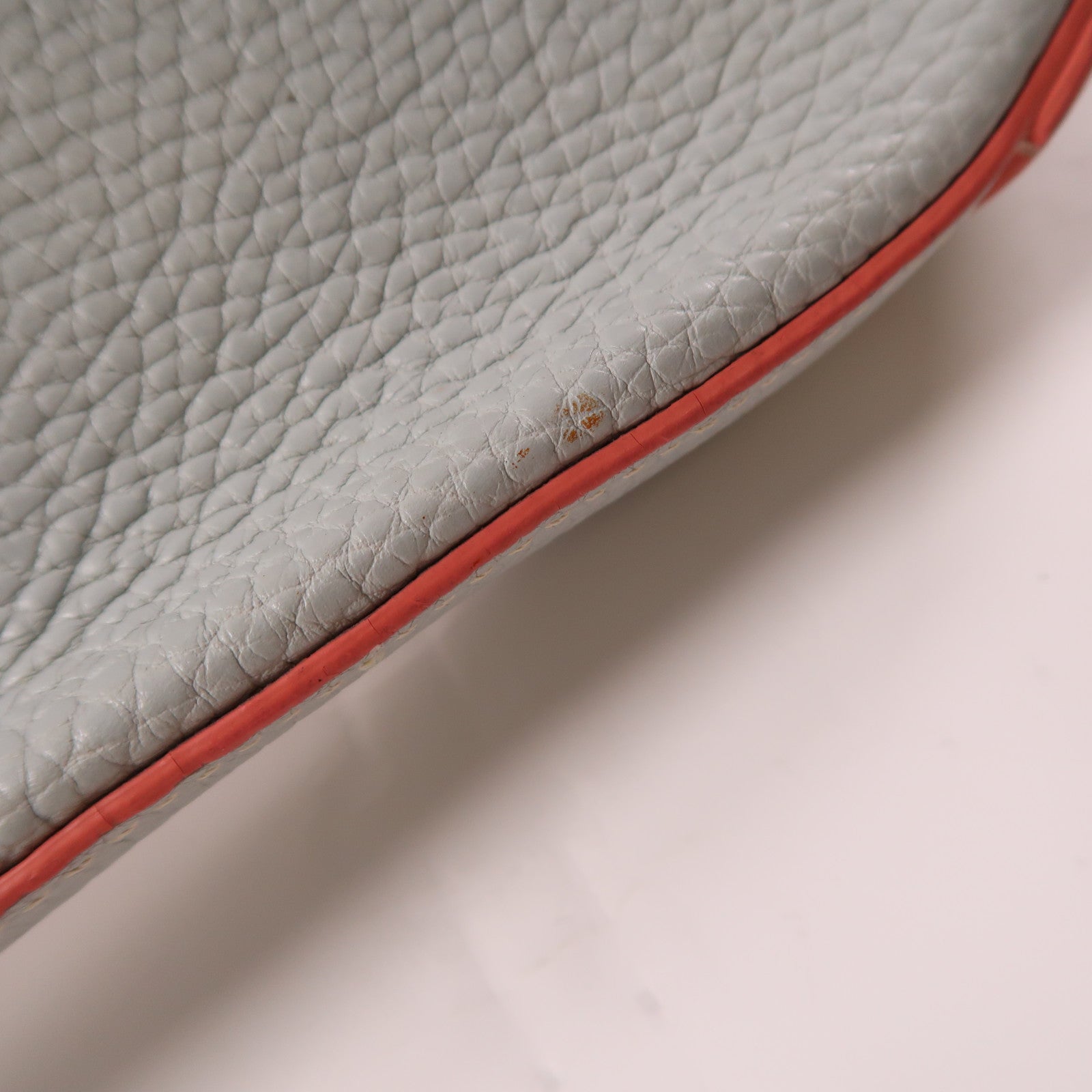 LOEWE SHW Shoulder Bag Calfskin Leather Light Blue