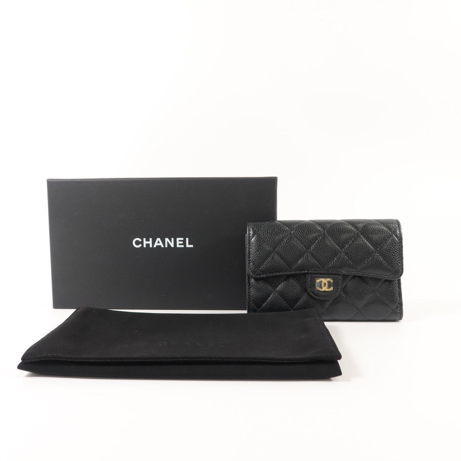 CHANEL 牛皮皮革Classic Medium Flap Wallet錢包