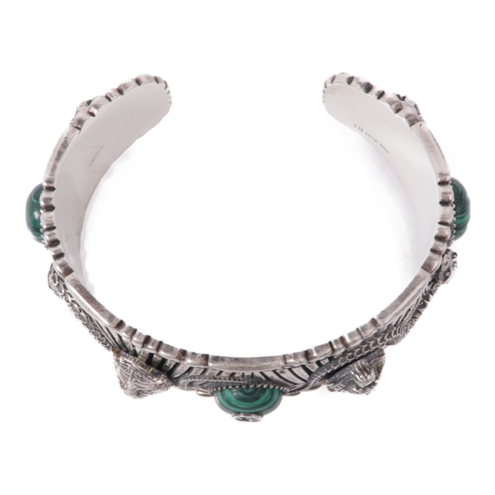 GUCCI 925純銀Garden Resin Cuff Bracelet手鐲