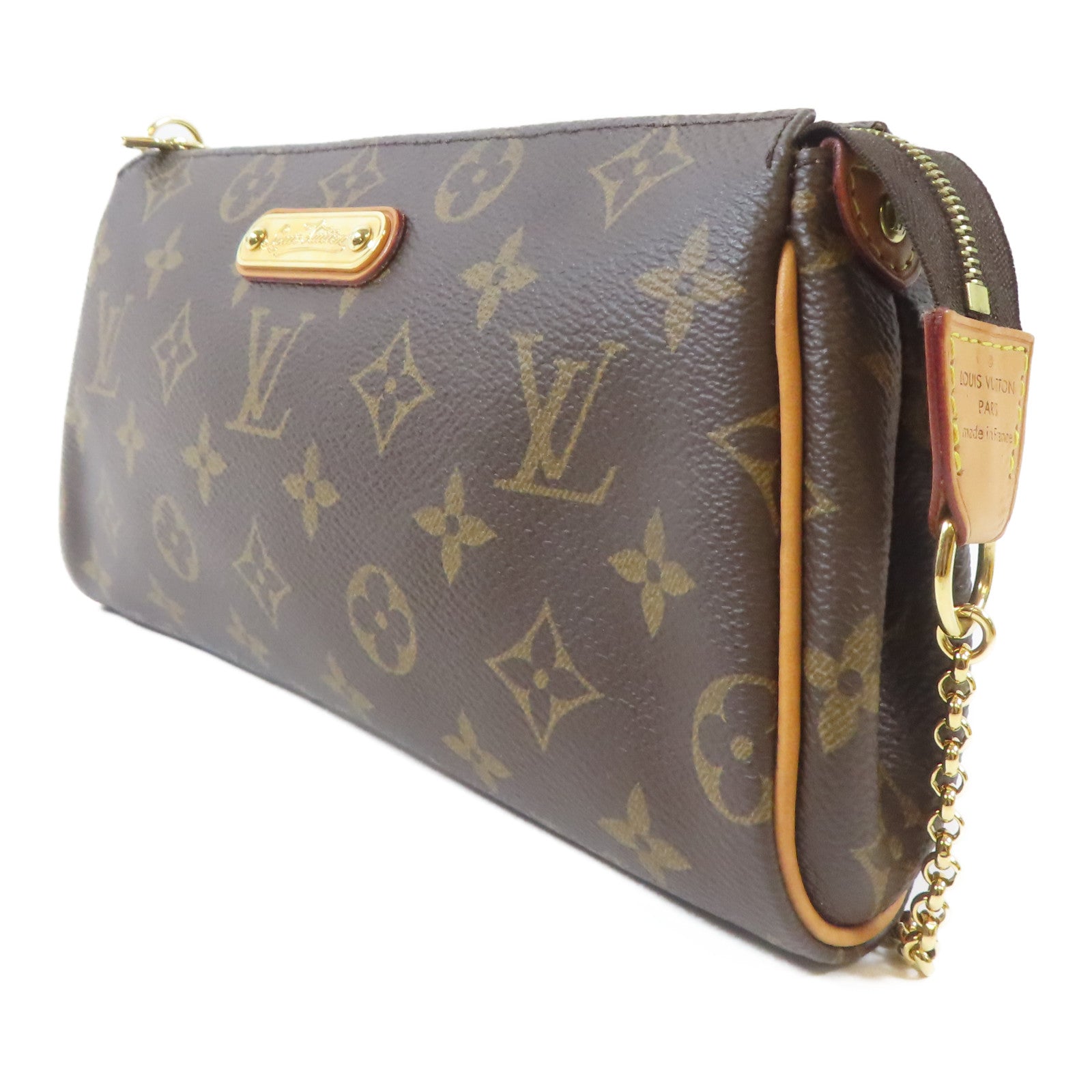 LOUIS VUITTON Monogram Eva金扣手挽肩背兩用袋啡色