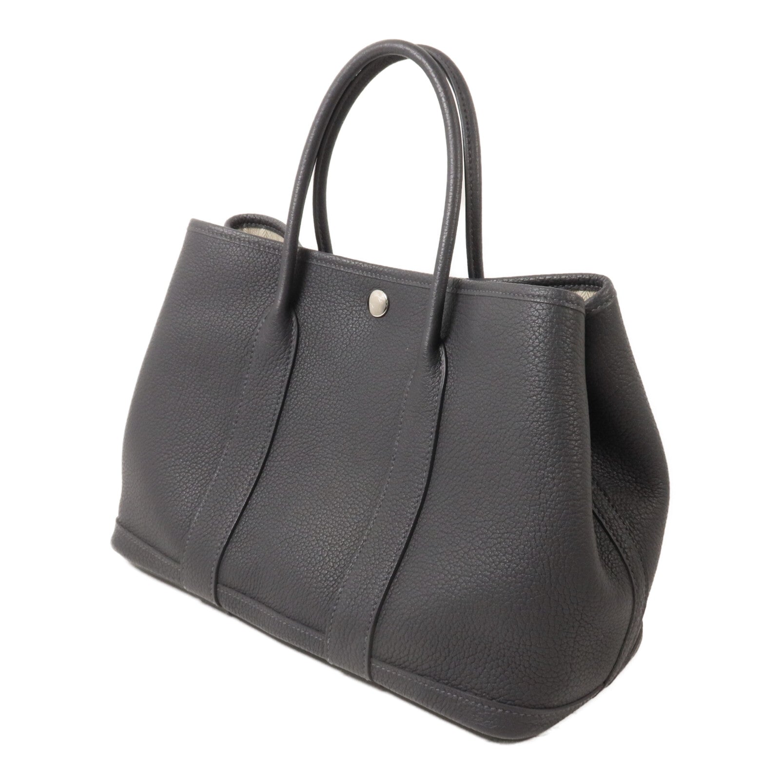 HERMES Negonda皮革Garden Party TPM手挽袋Ardoise