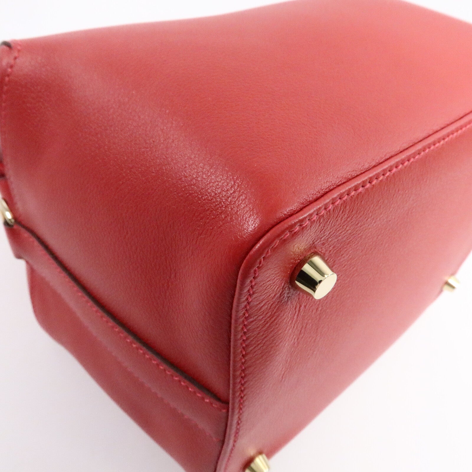HERMES Evercolor皮革Tool Box 20手挽肩背兩用袋Rouge Casaque