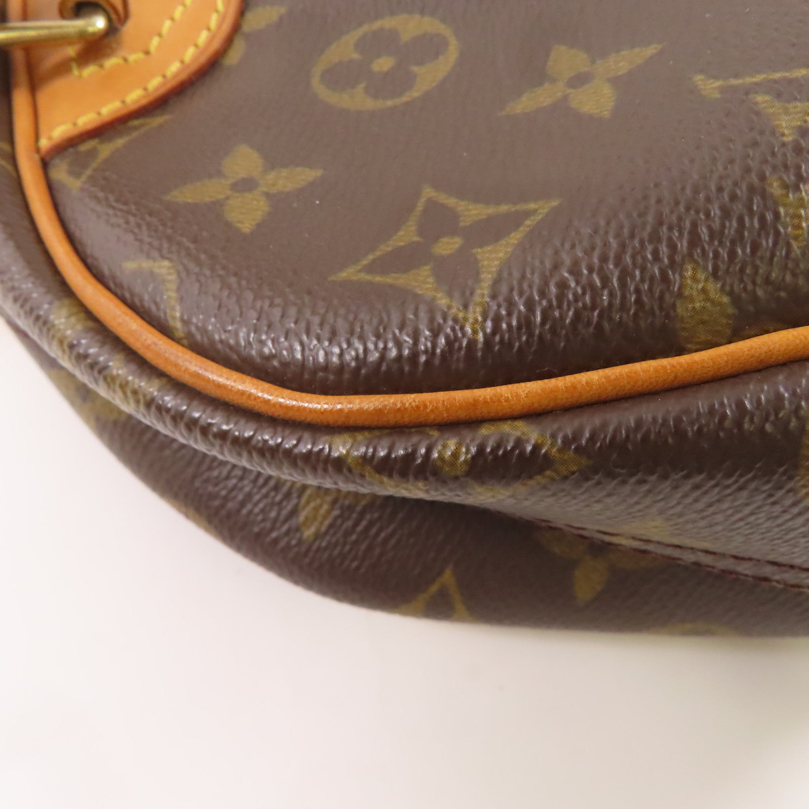LOUIS VUITTON 【激減優惠】Monogram Trouville金扣手挽袋棕色