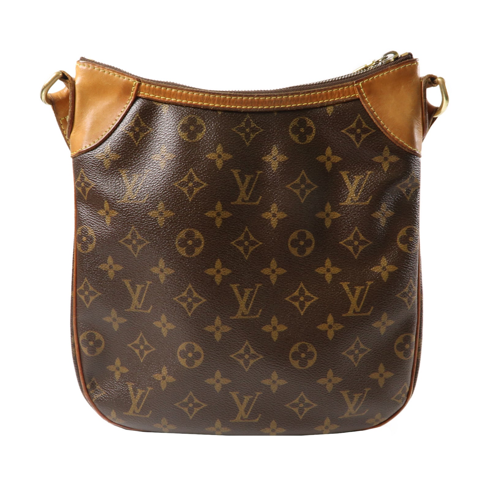 LOUIS VUITTON 【激減優惠】Monogram Odeon MM金扣肩背袋啡色