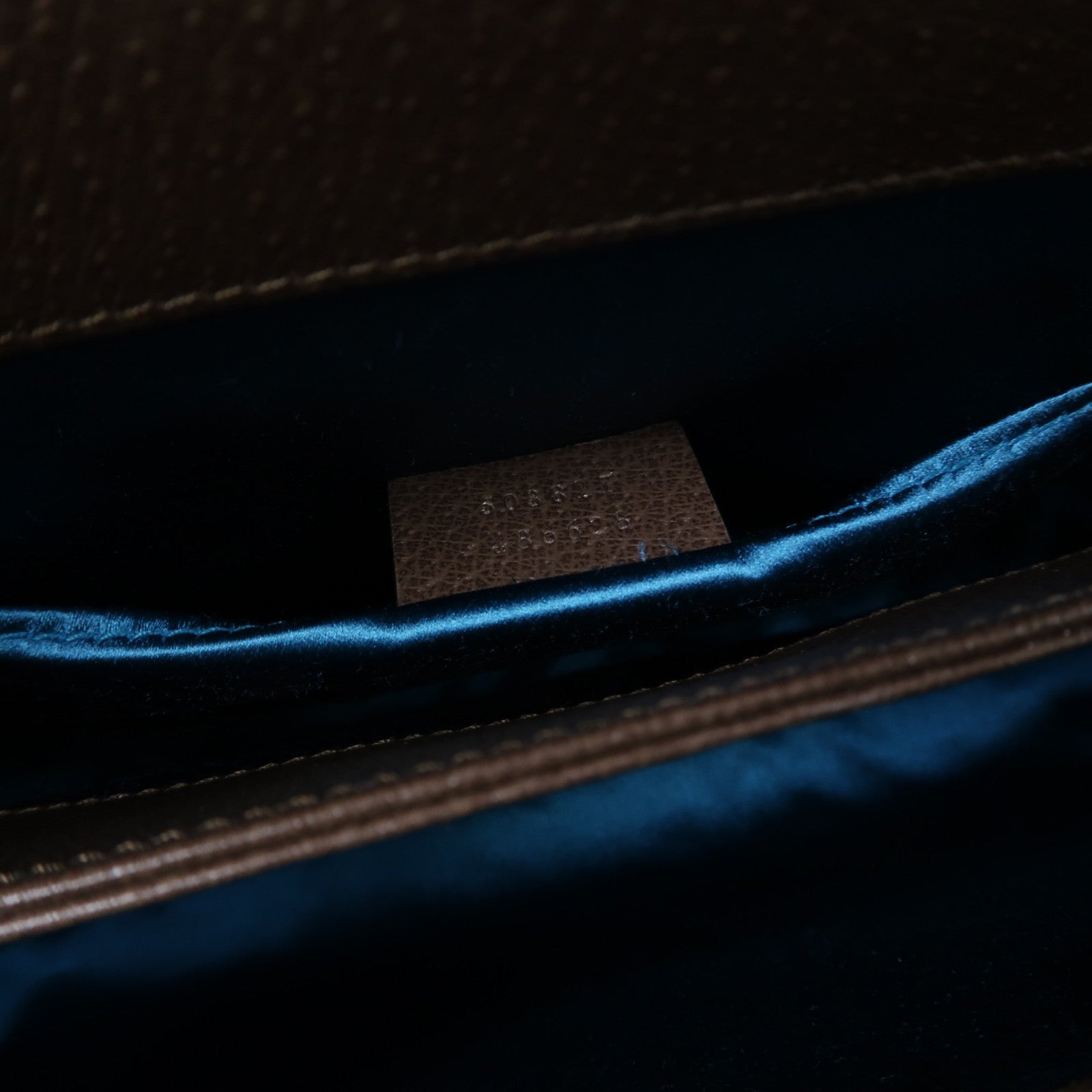 GUCCI 塗層帆布Ophidia GG金扣鏈帶肩背袋啡色