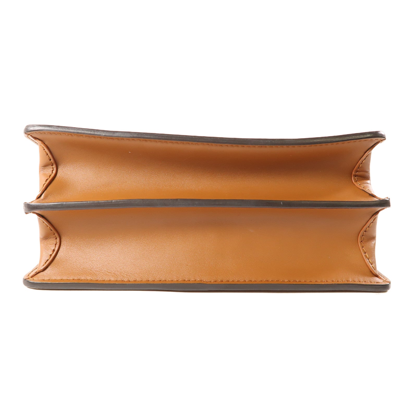 LOUIS VUITTON Monogram/Monogram Reverse Dauphine MM金扣手挽肩背兩用袋棕色