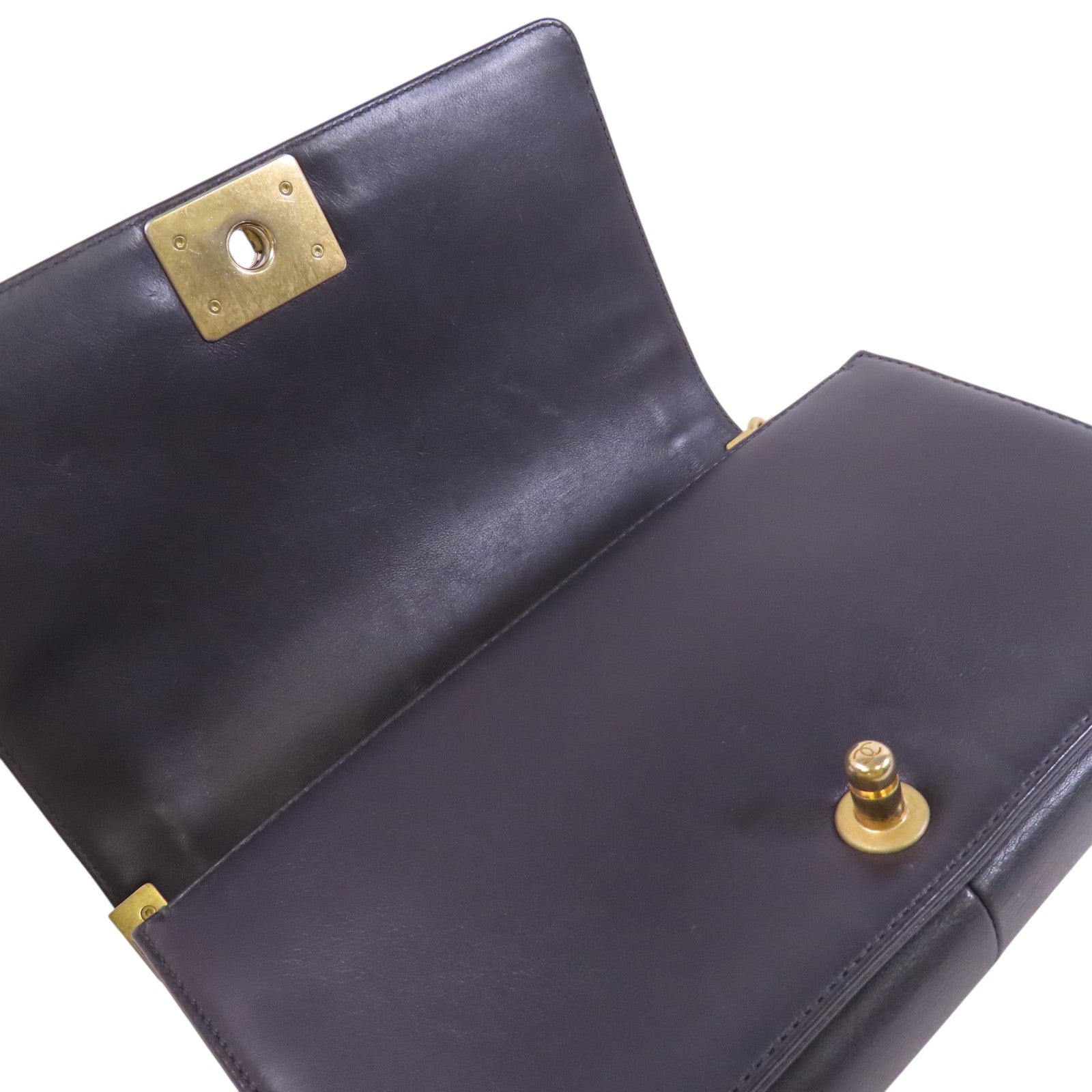 CHANEL 牛皮皮革Boy Chanel 25金扣鏈帶肩背袋