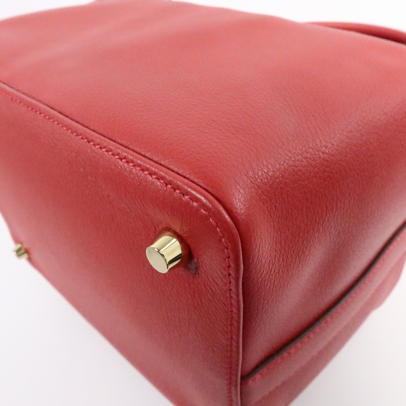 HERMES Evercolor皮革Tool Box 20手挽肩背兩用袋Rouge Casaque