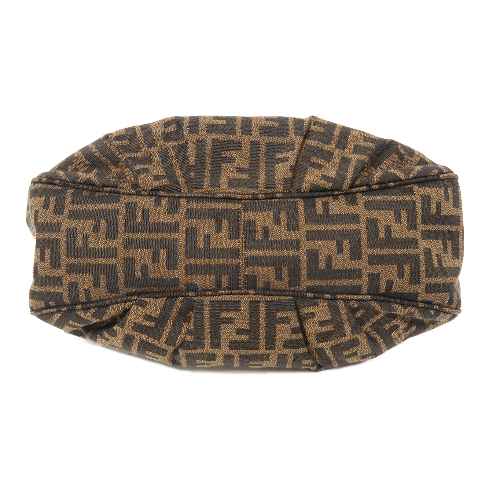 FENDI 帆布Shoulder Bag金扣肩背袋啡色