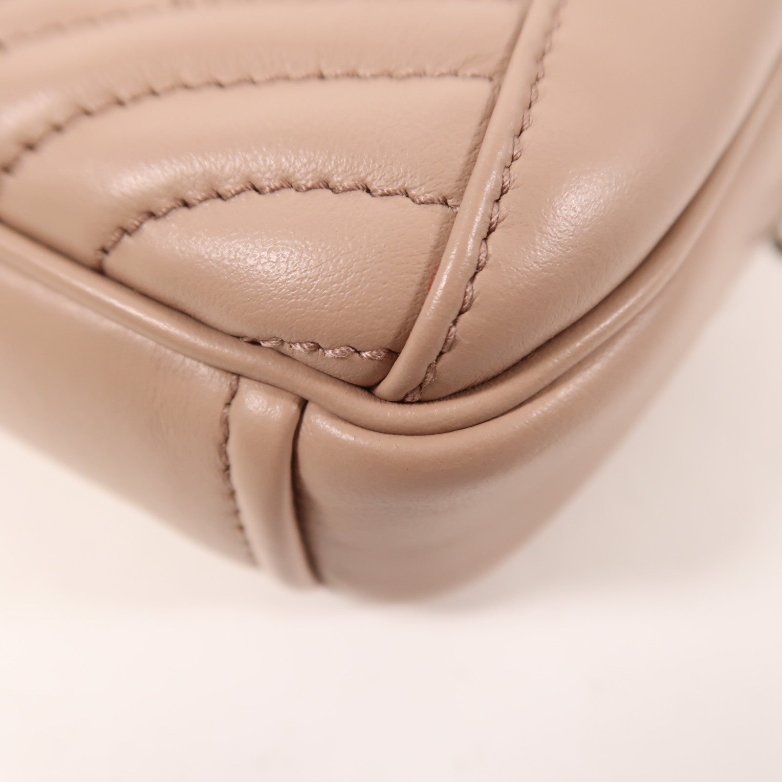 PRADA 牛皮皮革Chain Shoulder銀扣鏈帶肩背袋/腰包