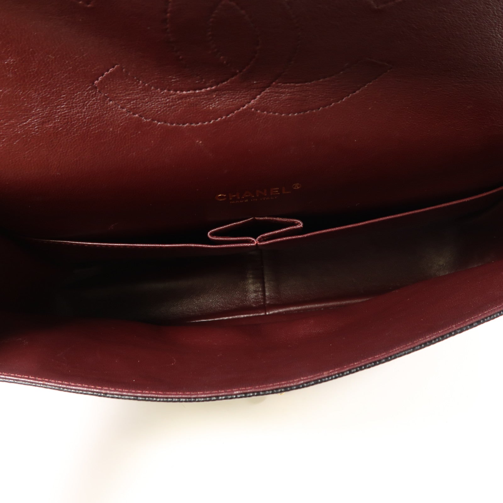 CHANEL 牛皮皮革Maxi Classic金扣鏈帶肩背袋