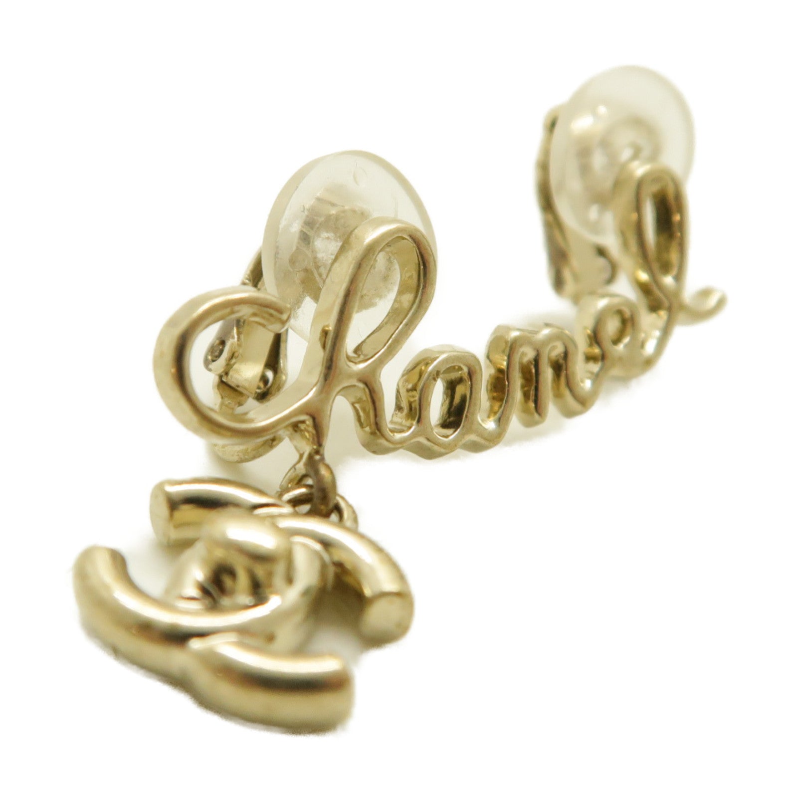 CHANEL 金屬Earrings耳環金色