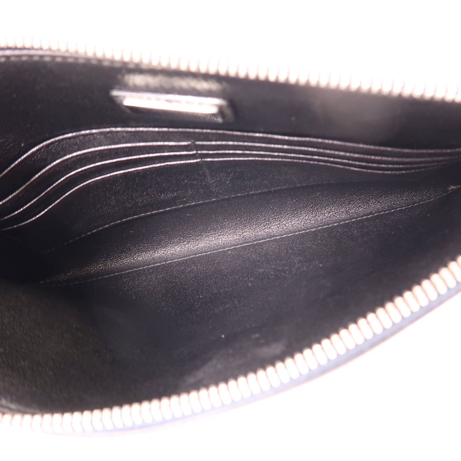 PRADA 牛皮皮革Clutch Bag銀扣手拿包