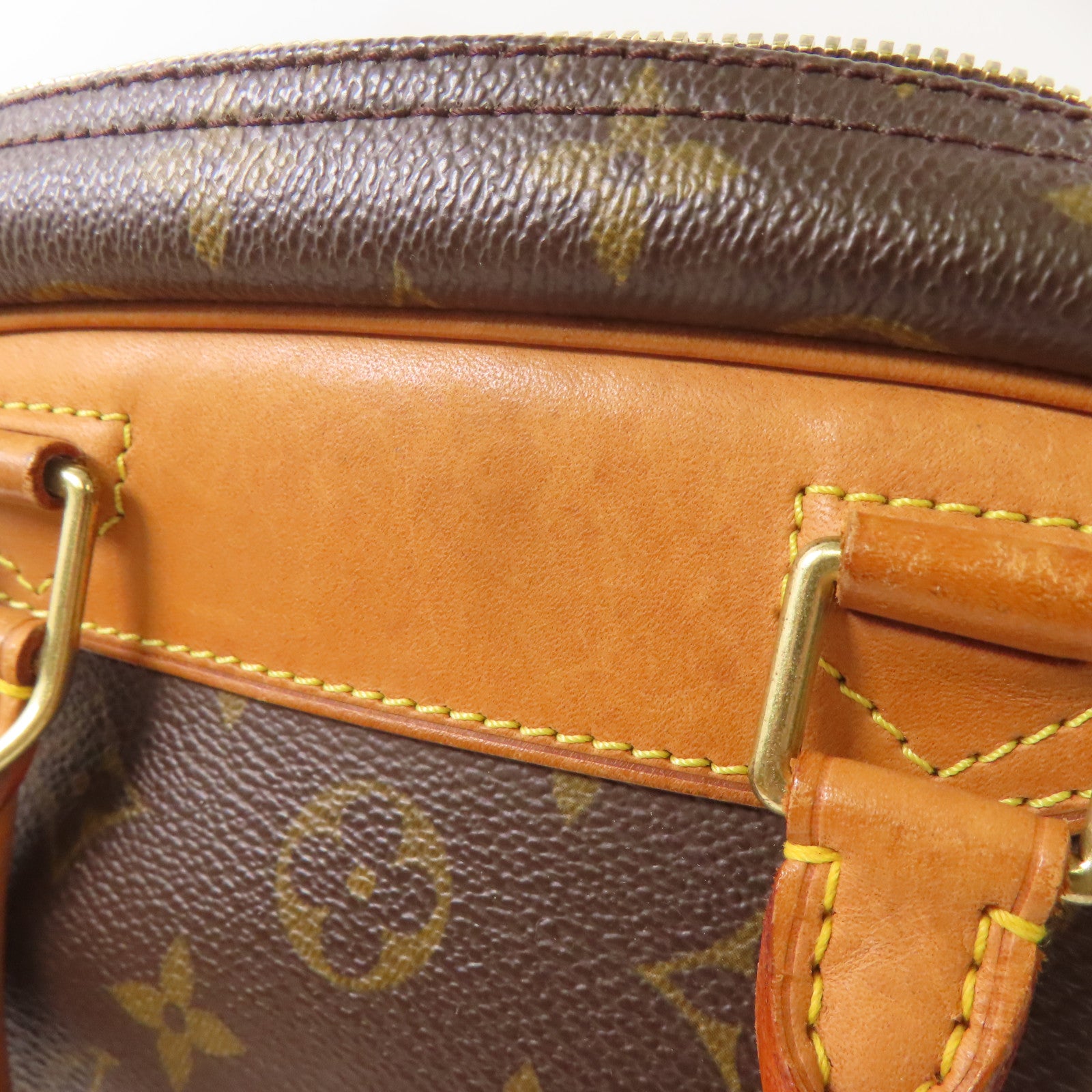 LOUIS VUITTON 【激減優惠】Monogram Trouville金扣手挽袋棕色