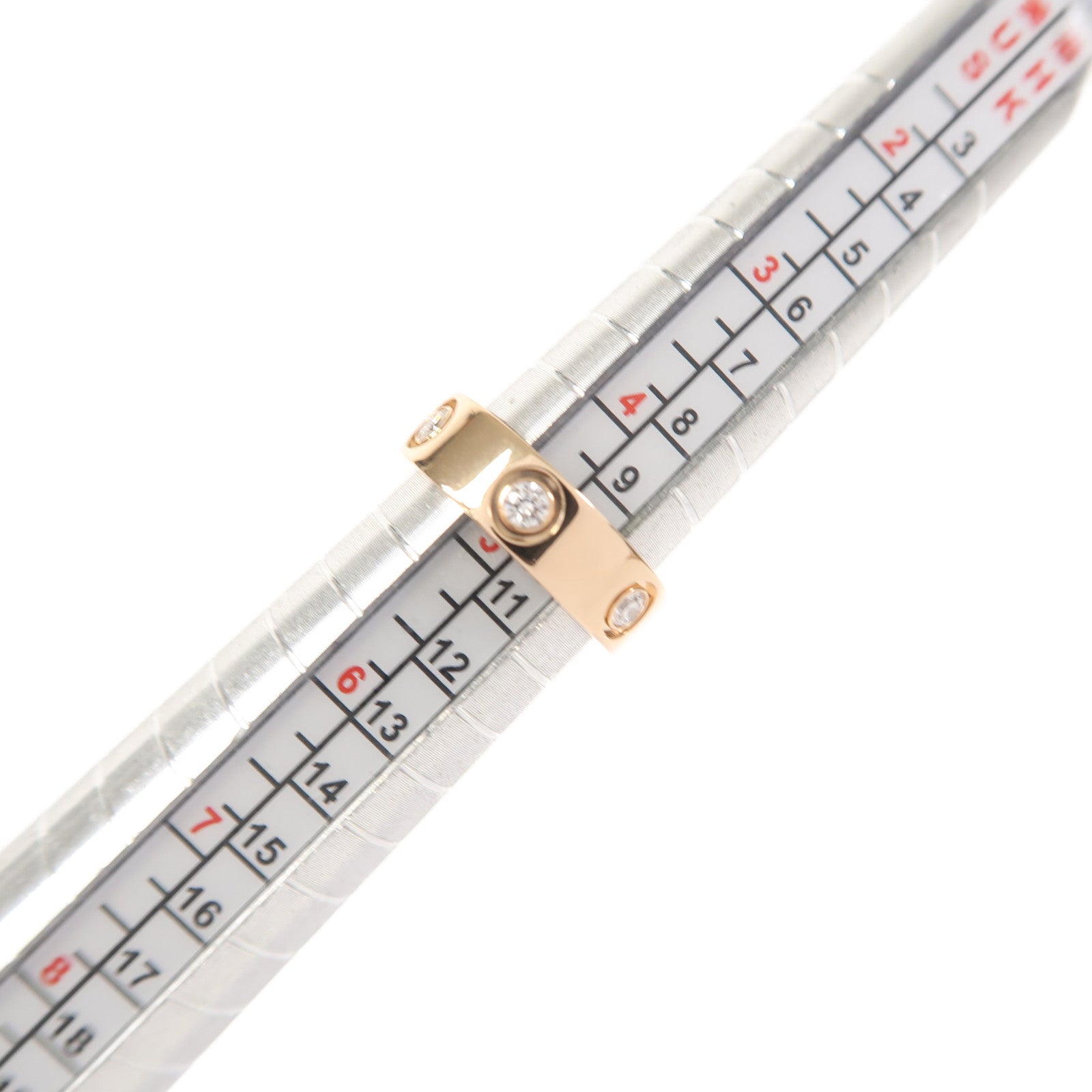 CARTIER 18K玫瑰金Love Ring戒指US#4.75 #49