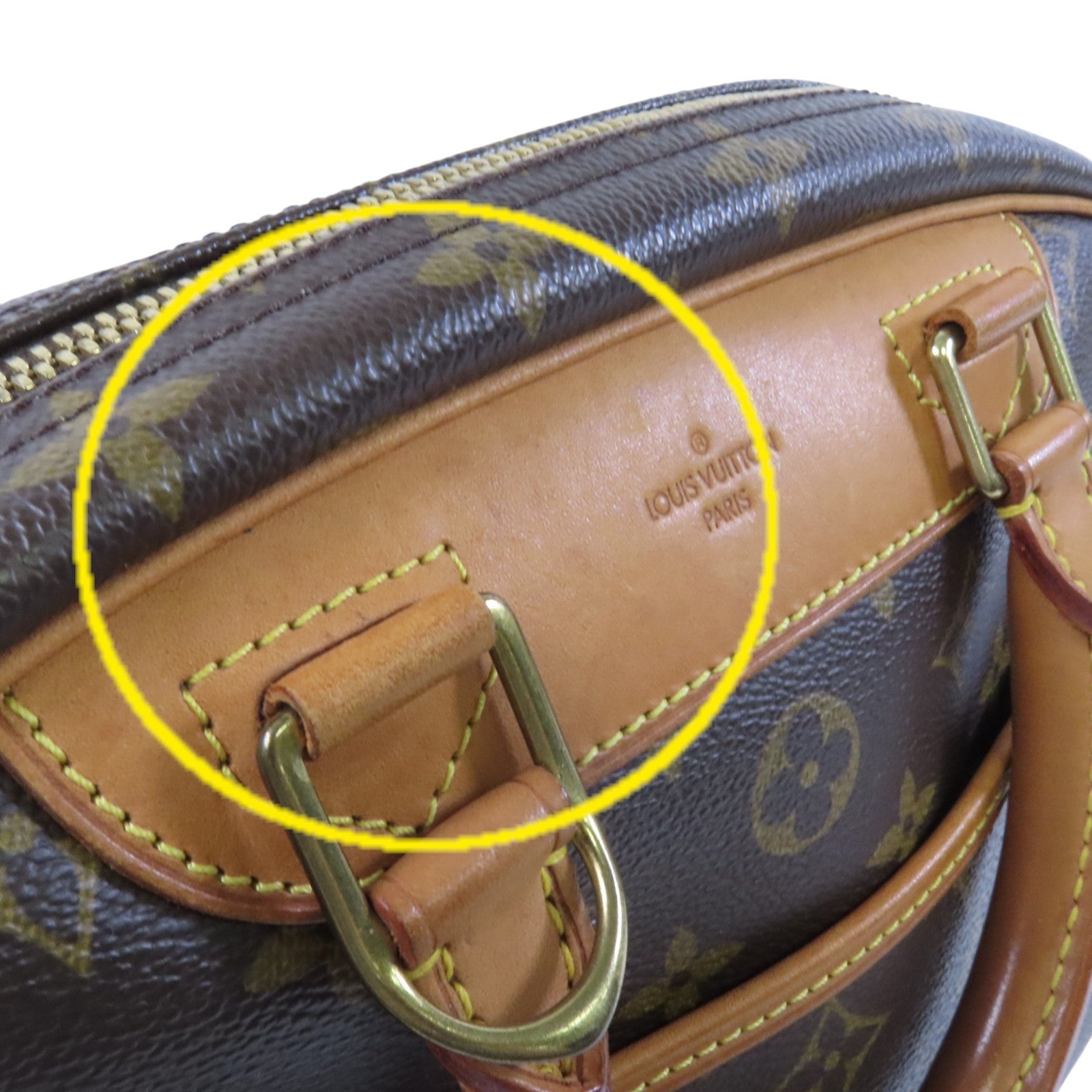 LOUIS VUITTON Monogram Trouville金扣手挽袋