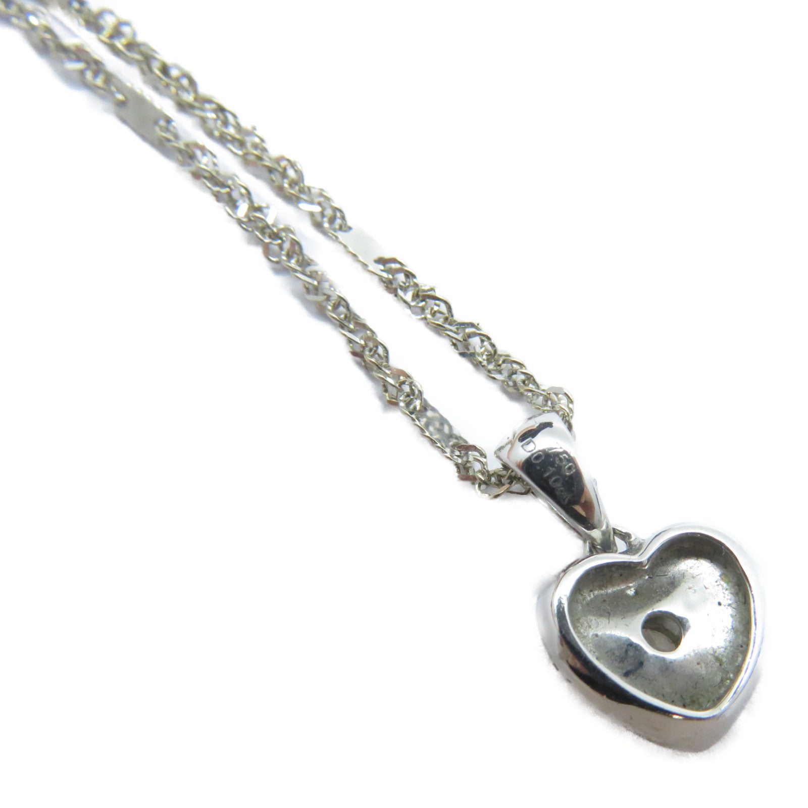 JEWELRY 18K白金Diamond Necklace 0.10ct鑽石項鍊
