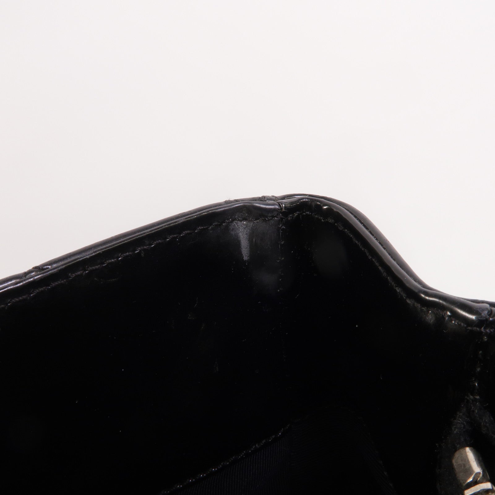 CHANEL 漆皮皮革GST Grand Shopping Tote Bag鏈帶肩背袋
