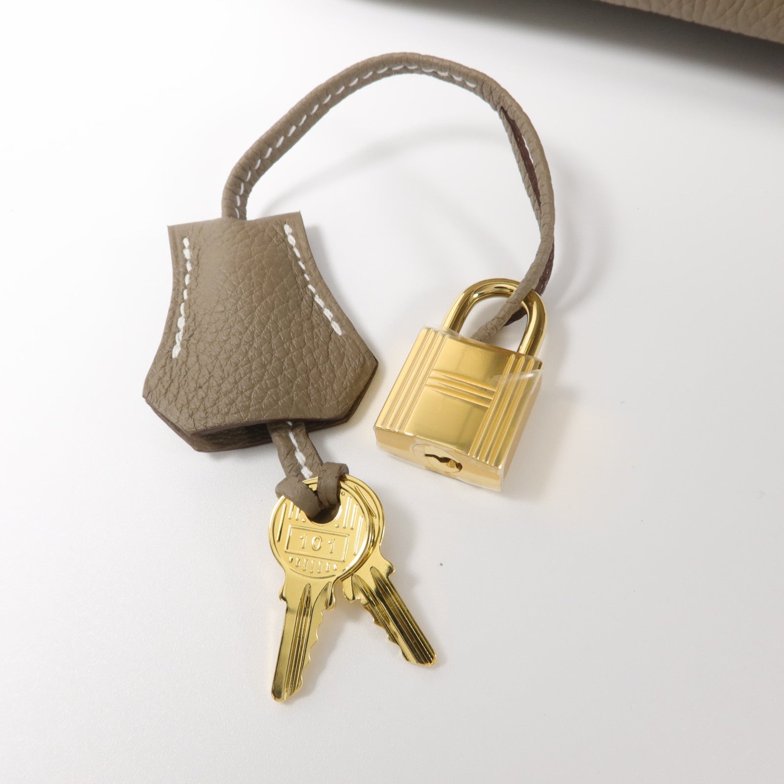 HERMES Togo皮革Birkin 25手挽袋Etoupe