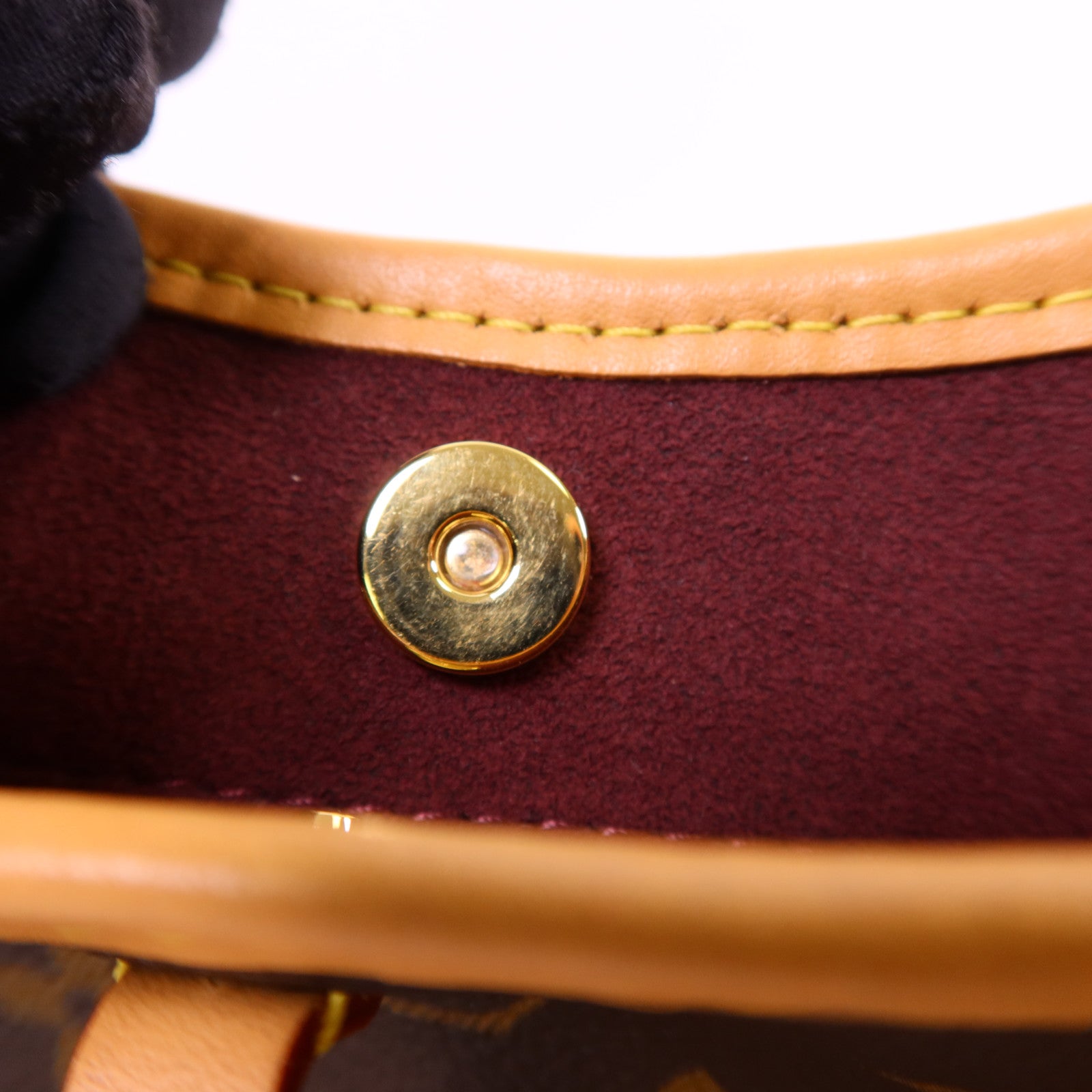 LOUIS VUITTON Monogram CarryAll BB金扣鏈帶肩背袋