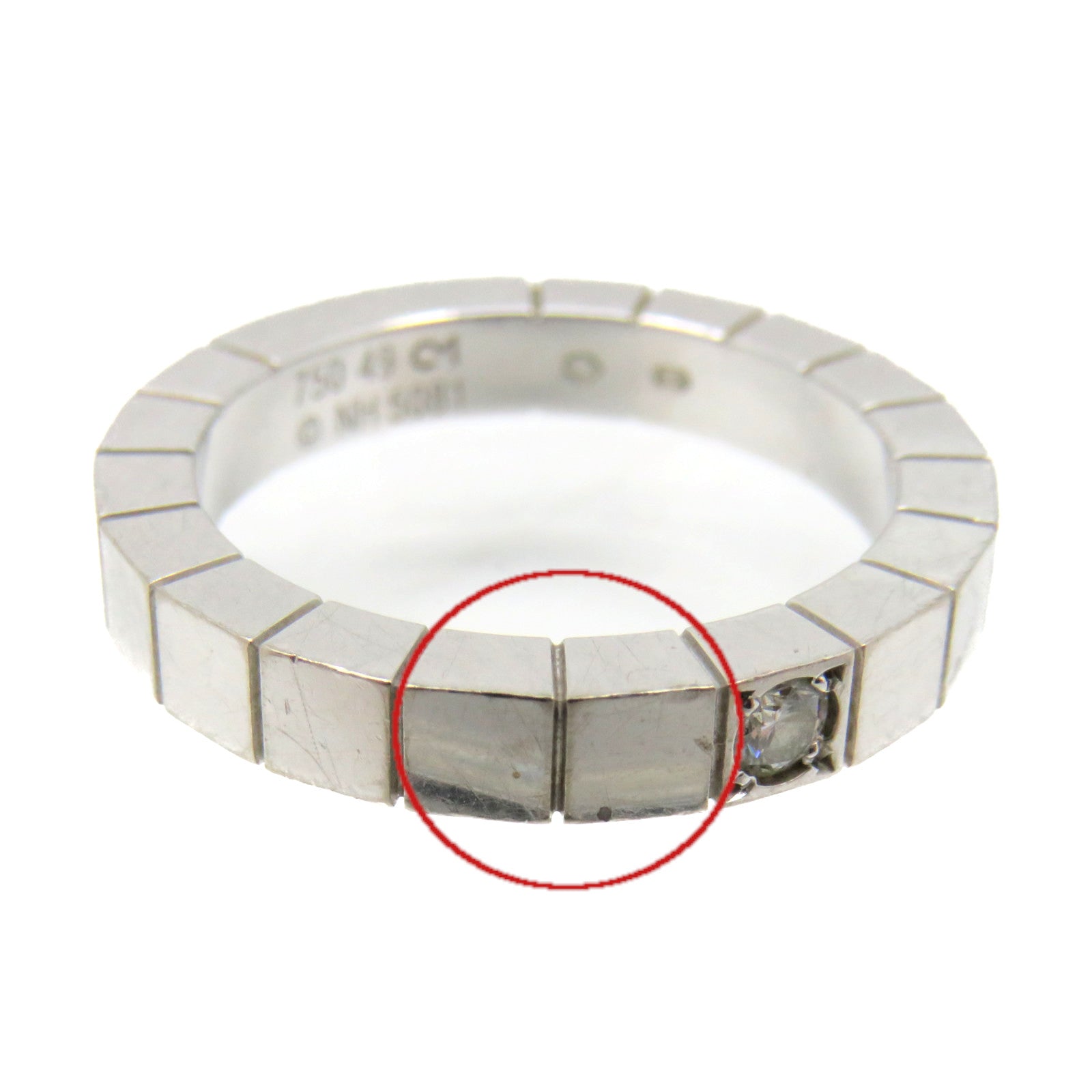 CARTIER **【激減優惠】K18白金Raniere Ring戒指#49