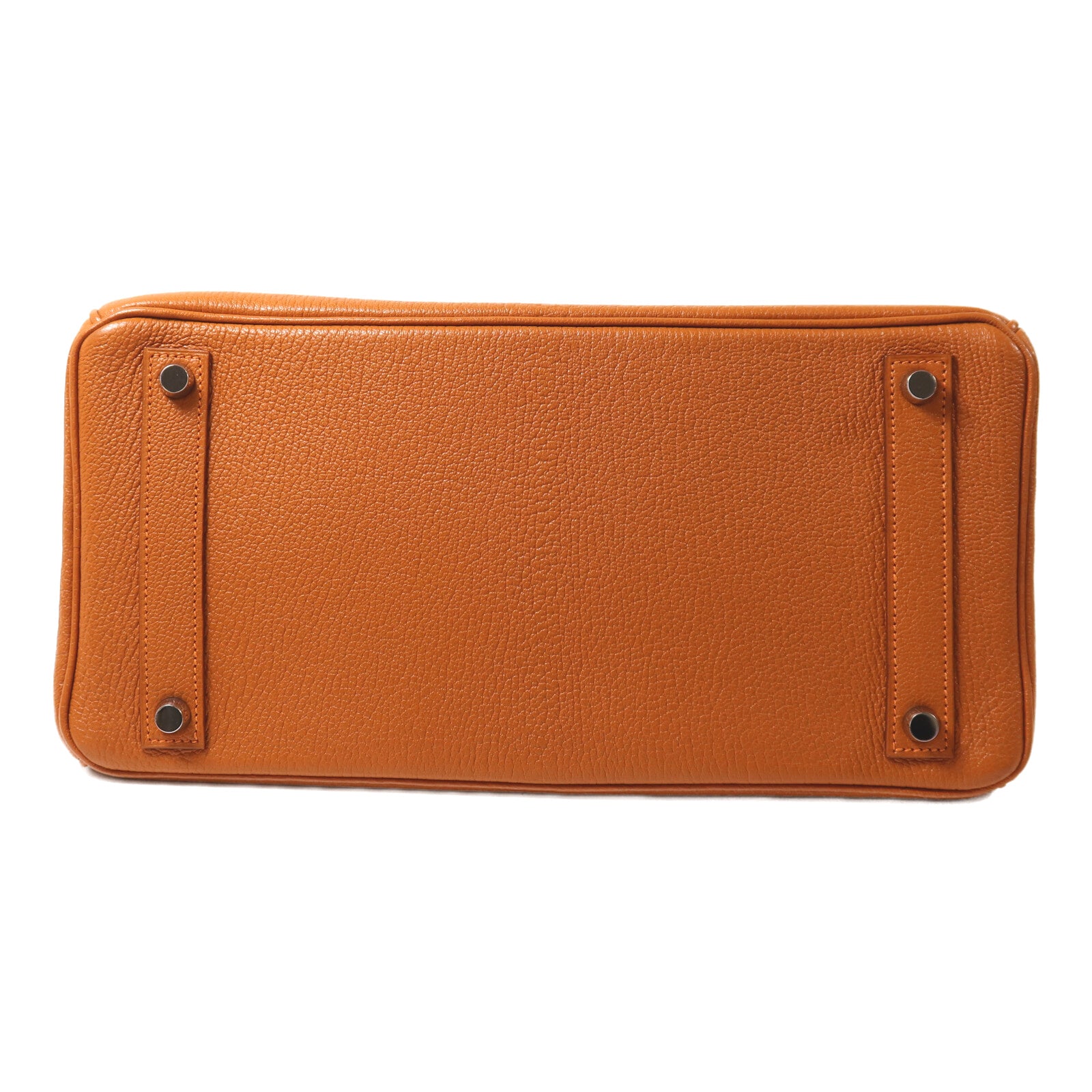 HERMES Chevre皮革Birkin 32 Hac手挽袋Orange
