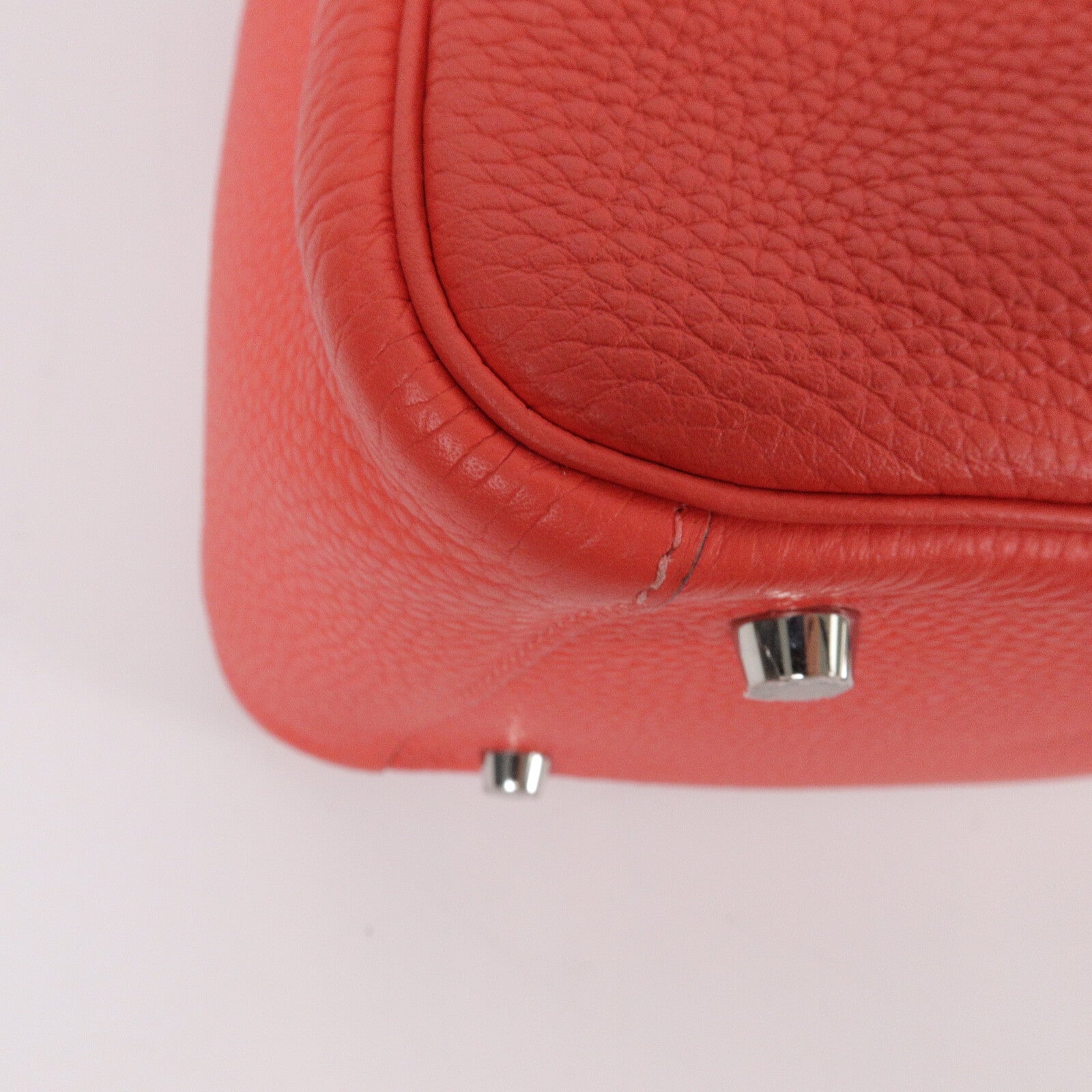 HERMES Clemence皮革Lindy 26手挽肩背兩用袋Rose Jaipur