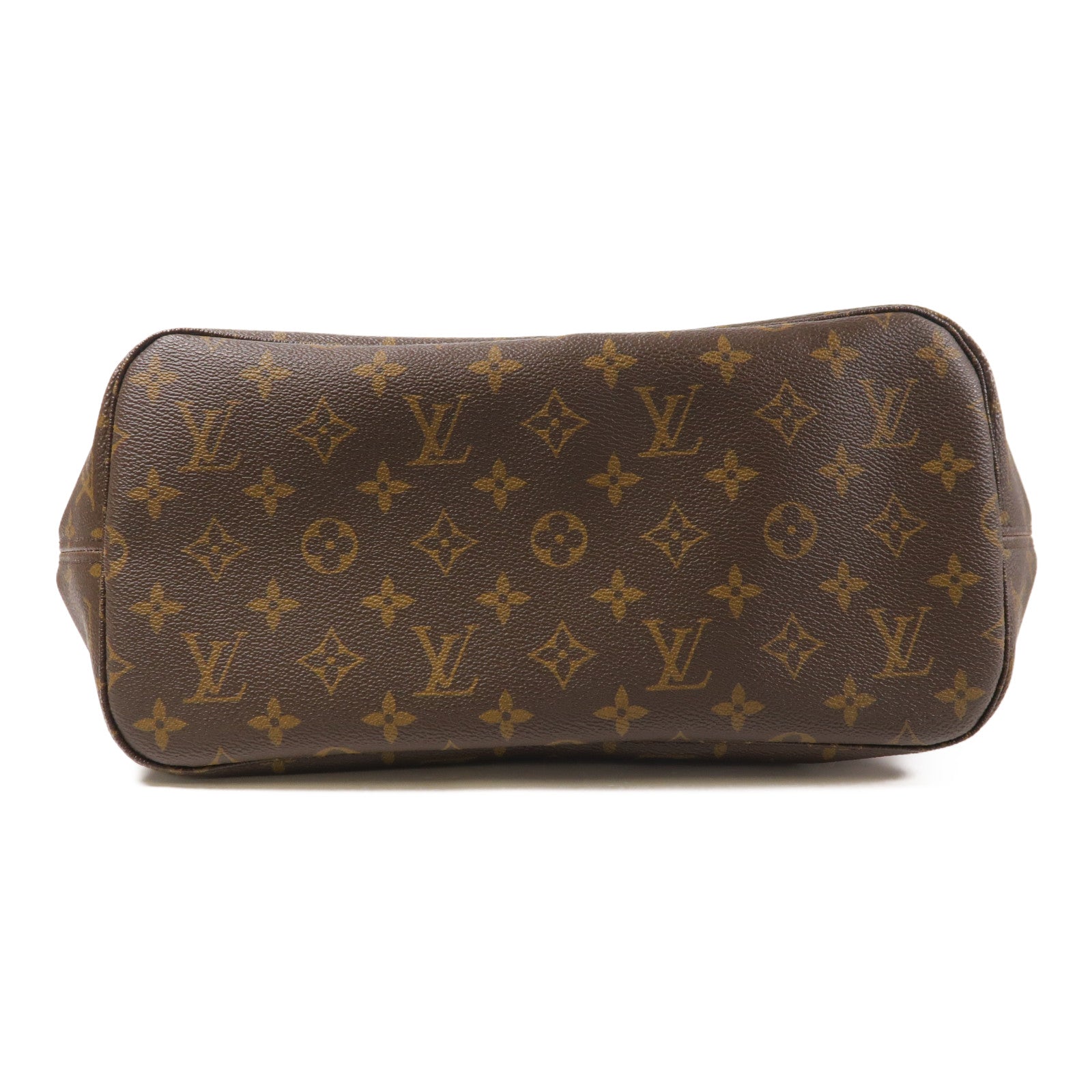 LOUIS VUITTON Monogram Neverfull MM金扣手挽袋