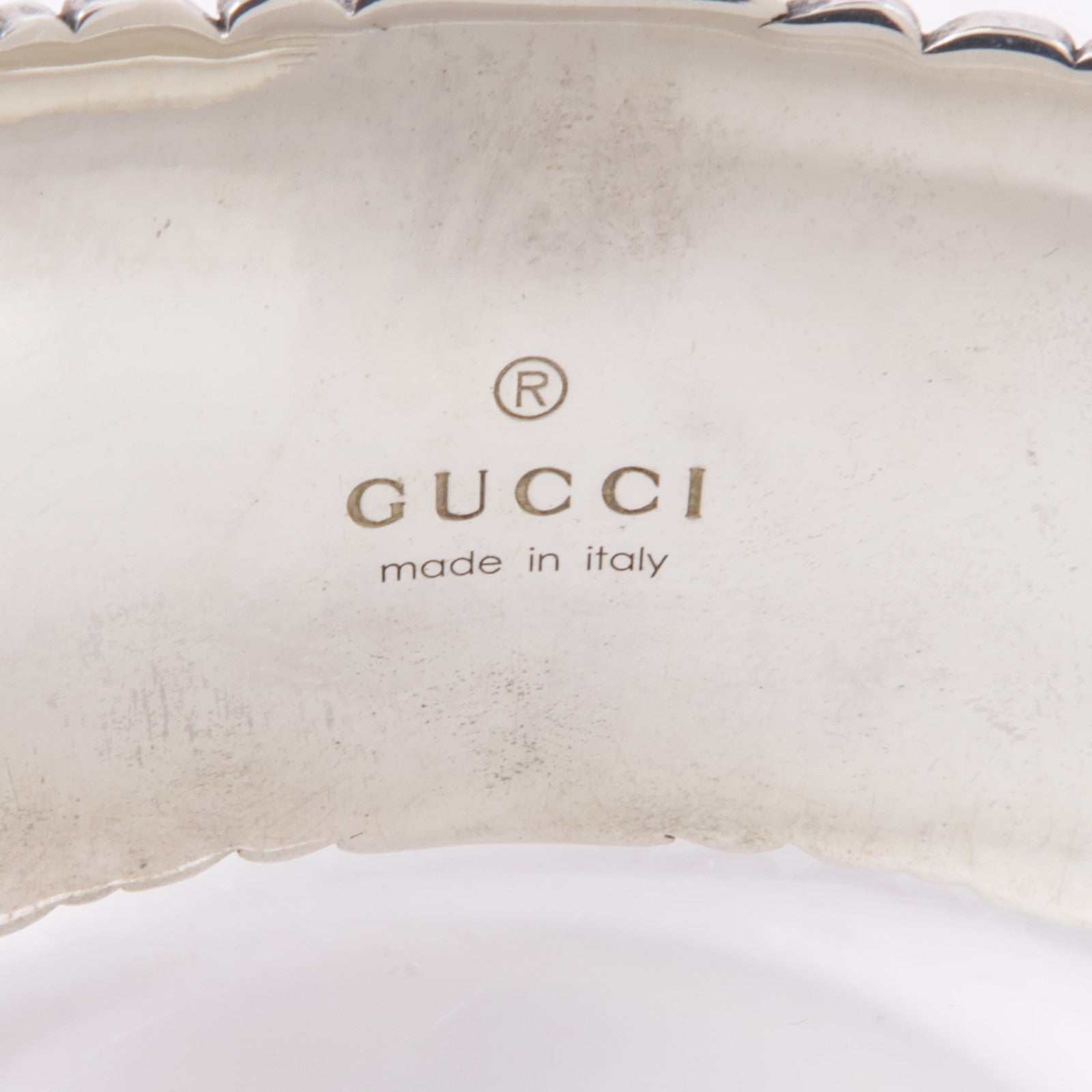GUCCI 925純銀Garden Resin Cuff Bracelet手鐲