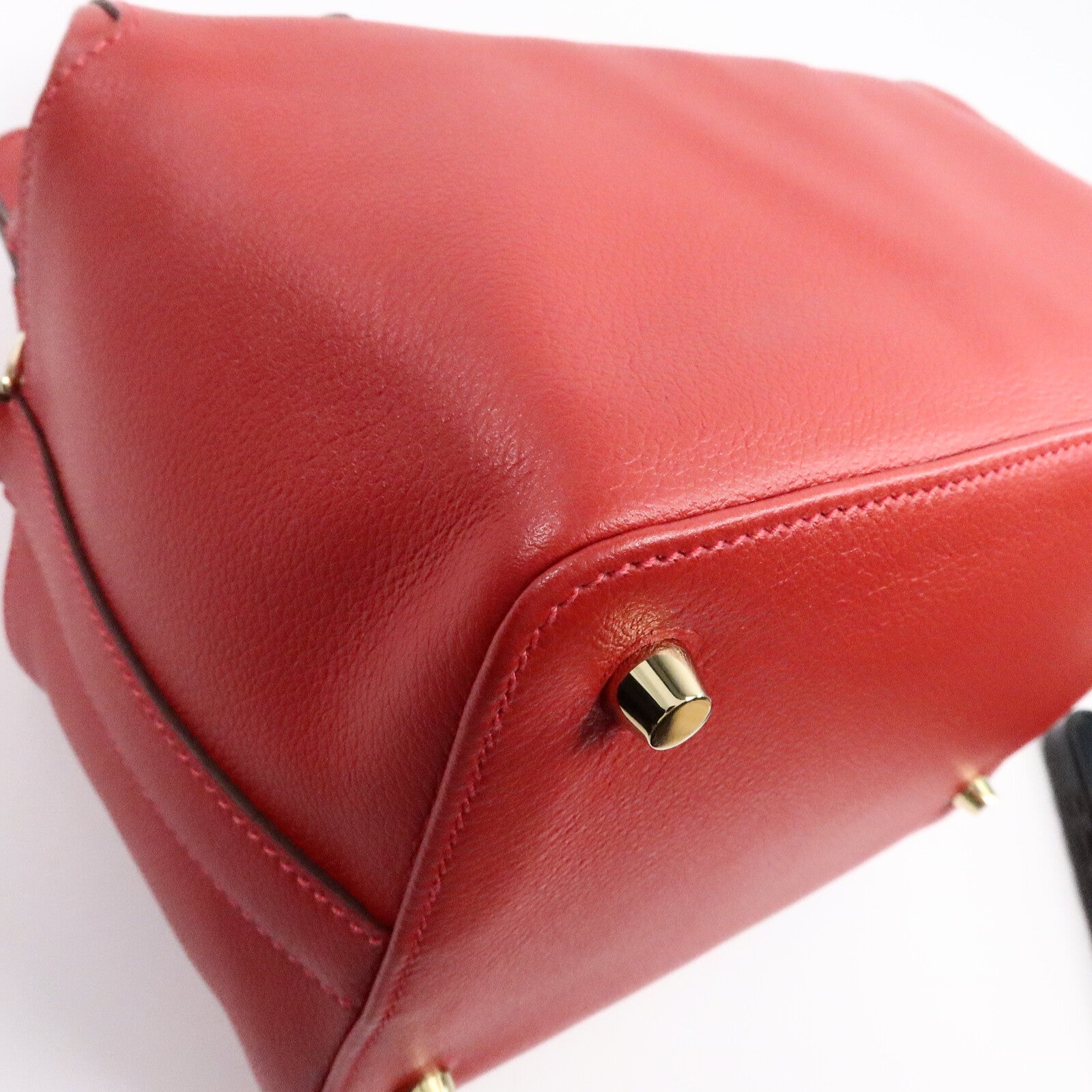 HERMES Evercolor皮革Tool Box 20手挽肩背兩用袋Rouge Casaque