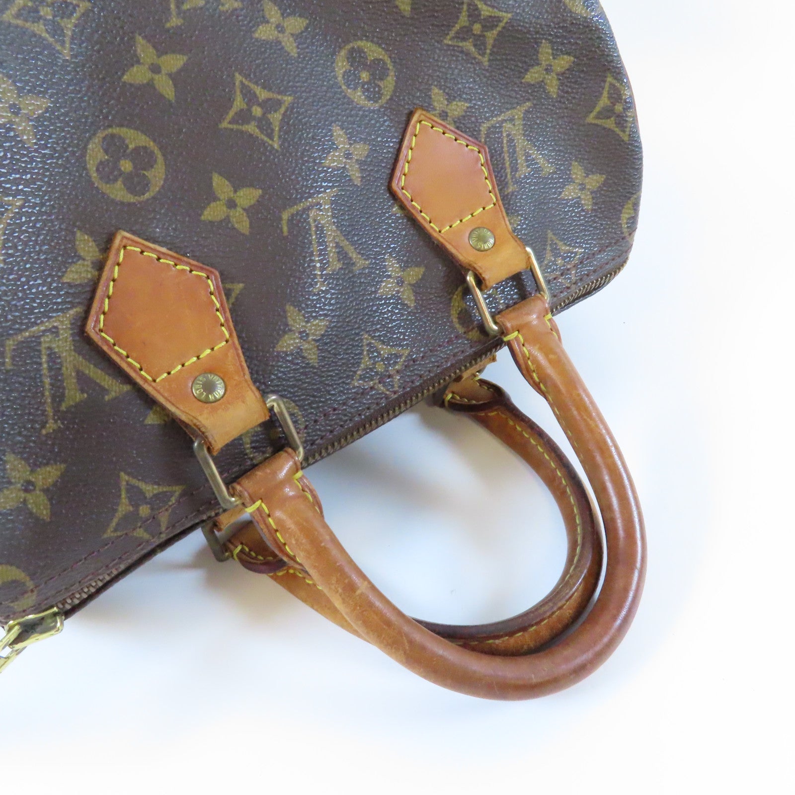 LOUIS VUITTON 【激減優惠】Monogram Speedy 25金扣手挽袋啡色