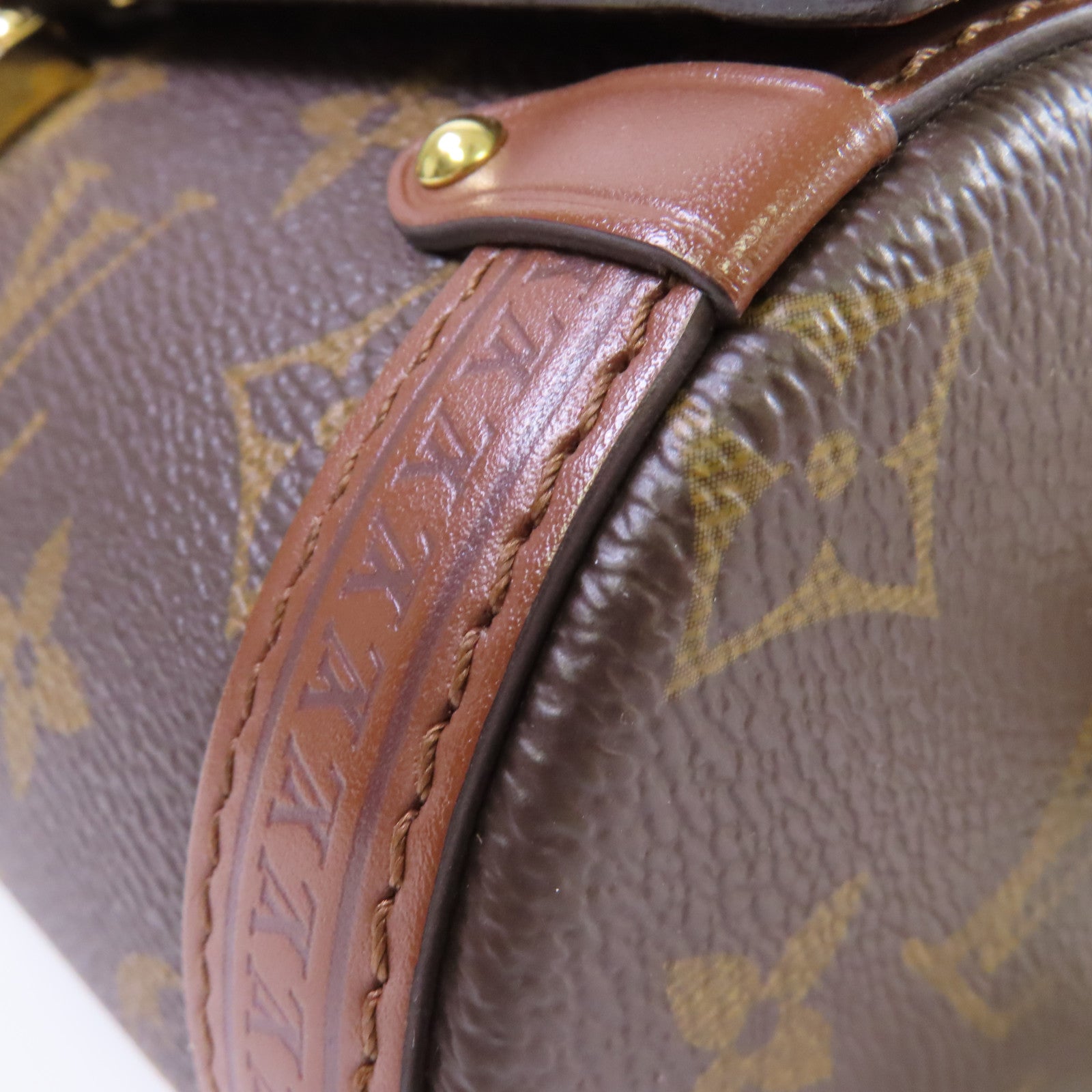 LOUIS VUITTON 【激減優惠】Monogram Papillon Trunk 2Way Shoulder Bag金扣手挽肩背兩用袋啡色