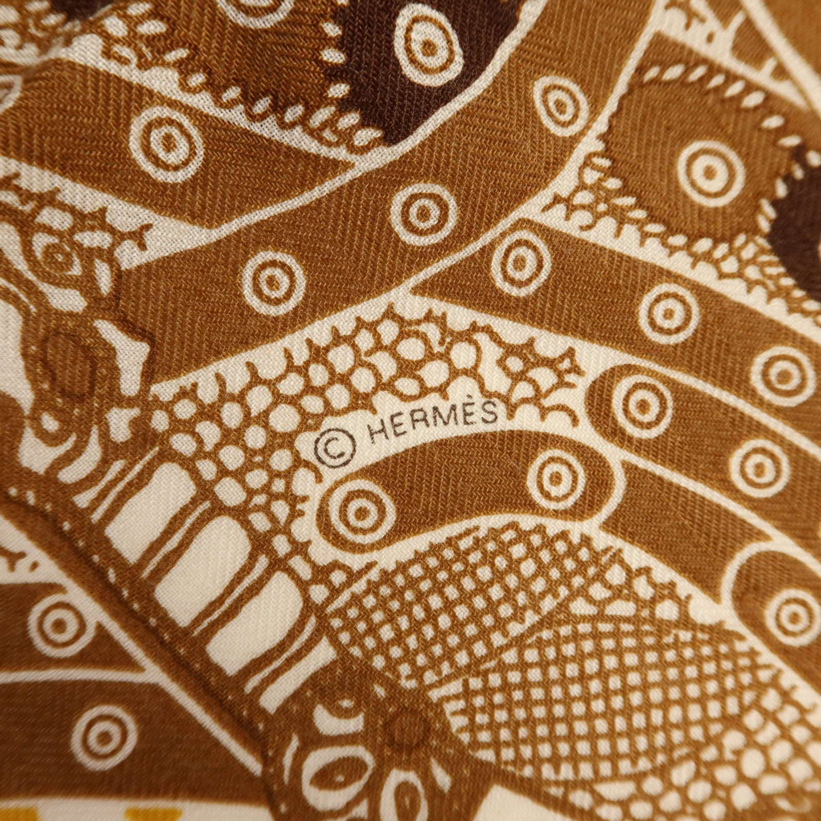 HERMES 羊絨/絲質Scarf 140X140絲巾