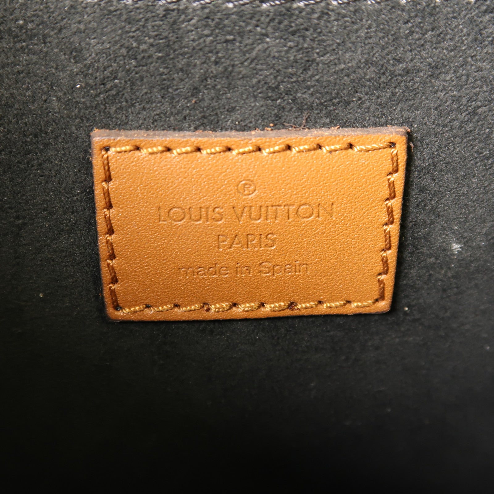 LOUIS VUITTON Monogram/Monogram Reverse Dauphine MM金扣手挽肩背兩用袋棕色