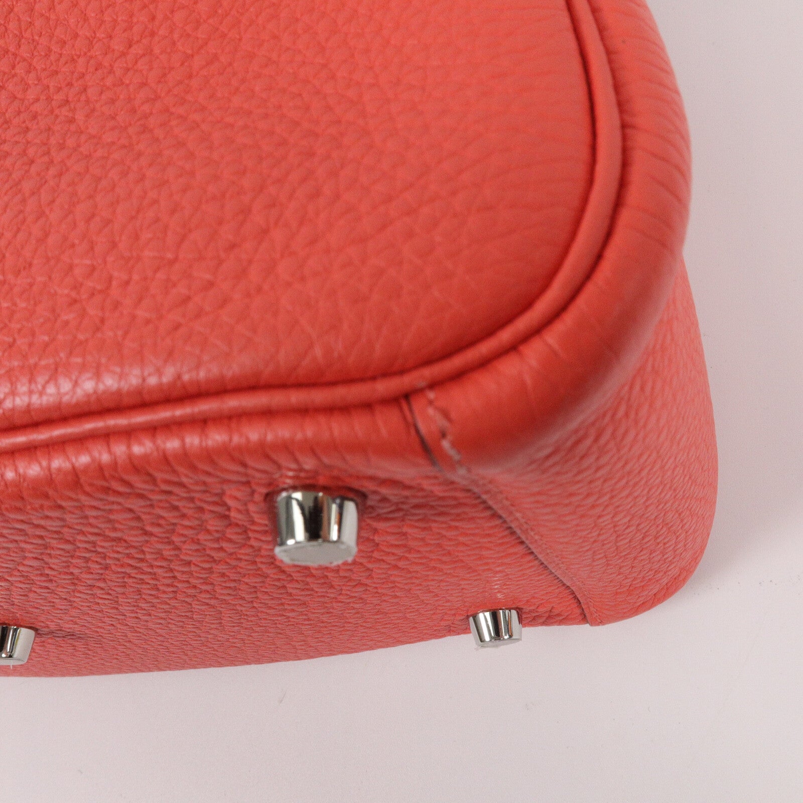 HERMES Clemence皮革Lindy 26手挽肩背兩用袋Rose Jaipur