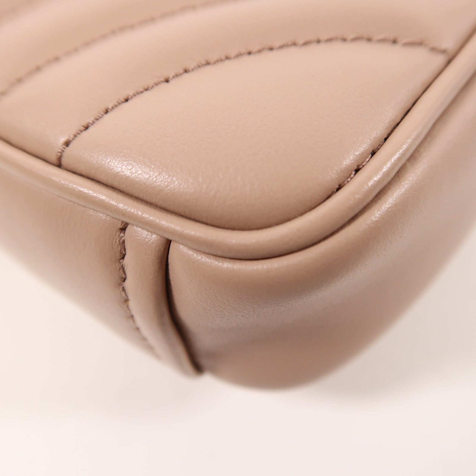 PRADA 牛皮皮革Chain Shoulder銀扣鏈帶肩背袋/腰包