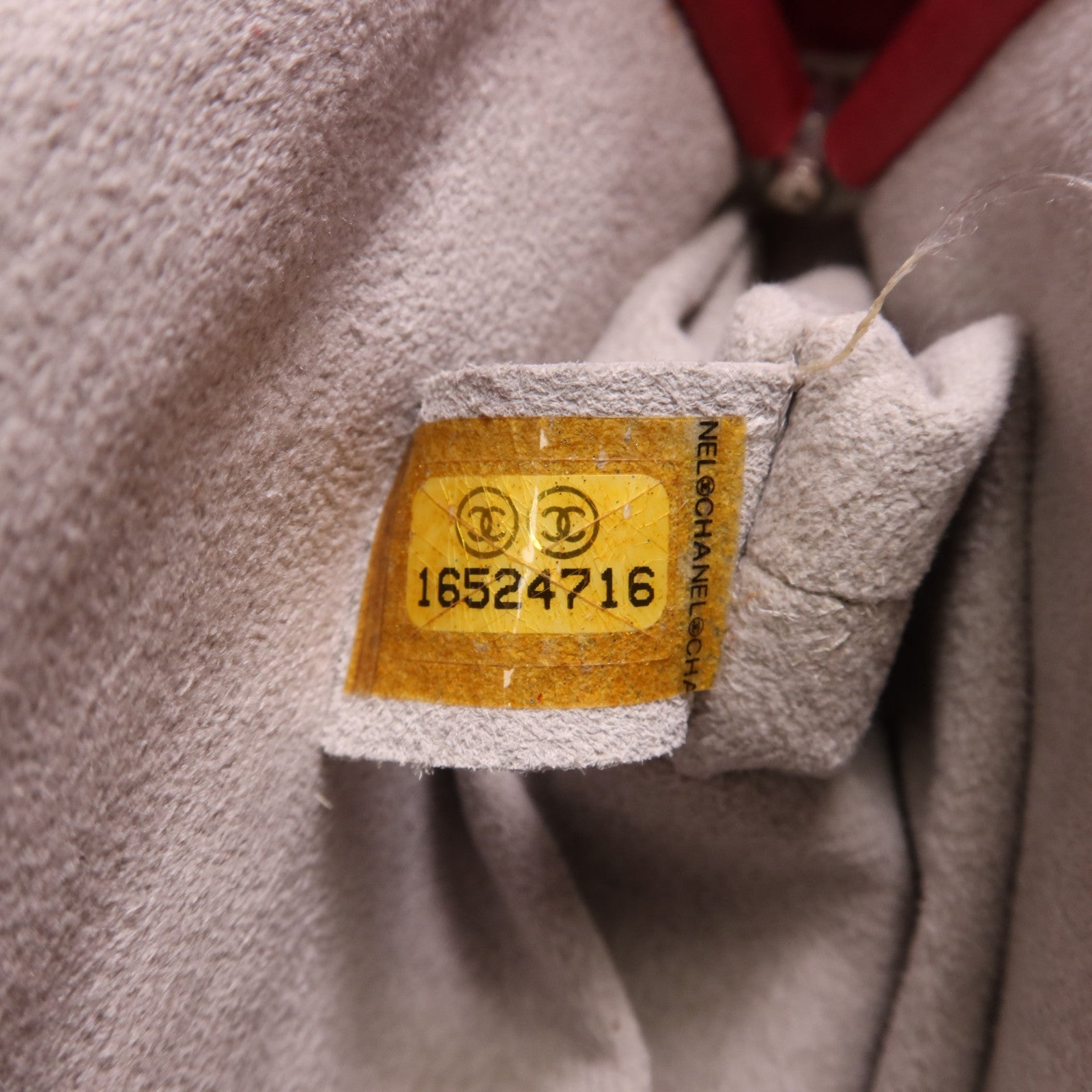 CHANEL 羊皮皮革Pouch銀扣手拿包