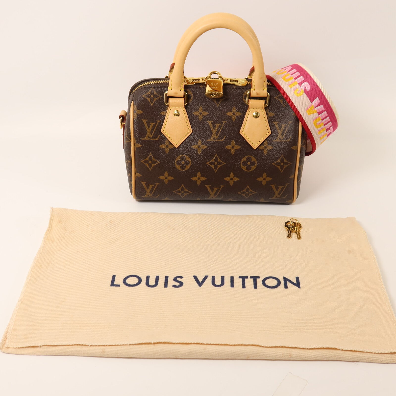 LOUIS VUITTON Monogram Speedy 20手挽肩背兩用袋