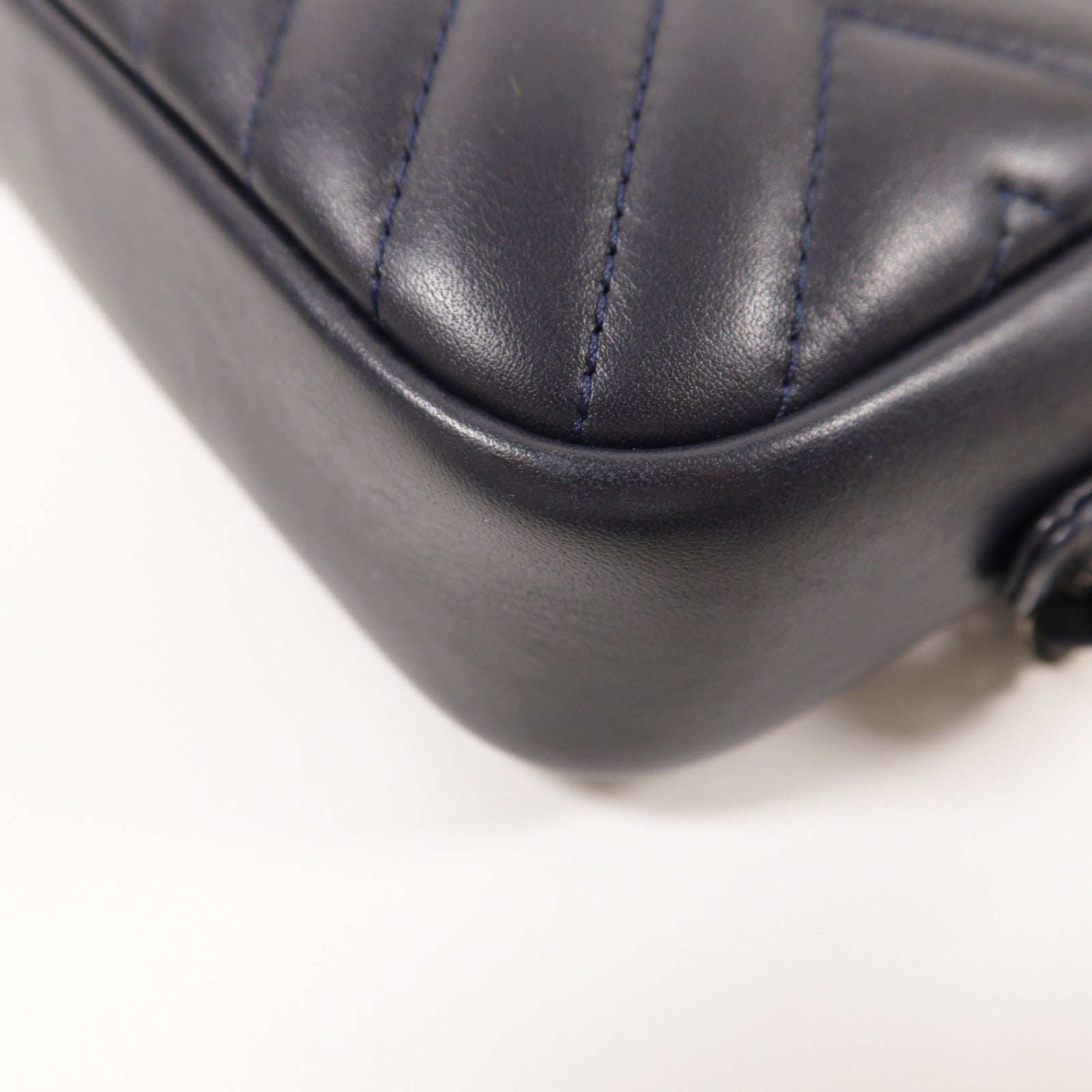 CHANEL 牛皮皮革Chain Shoulder銀扣鏈帶肩背袋