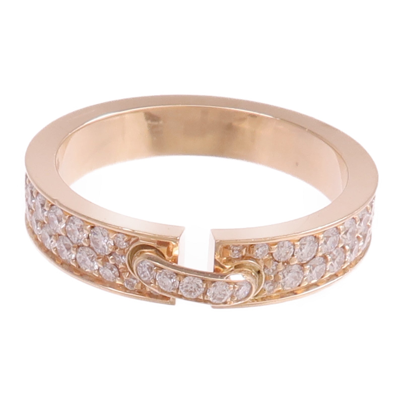 Chaumet 18K玫瑰金Liens Evidence Ring鑽石戒指Chaumet#47/US#4.25