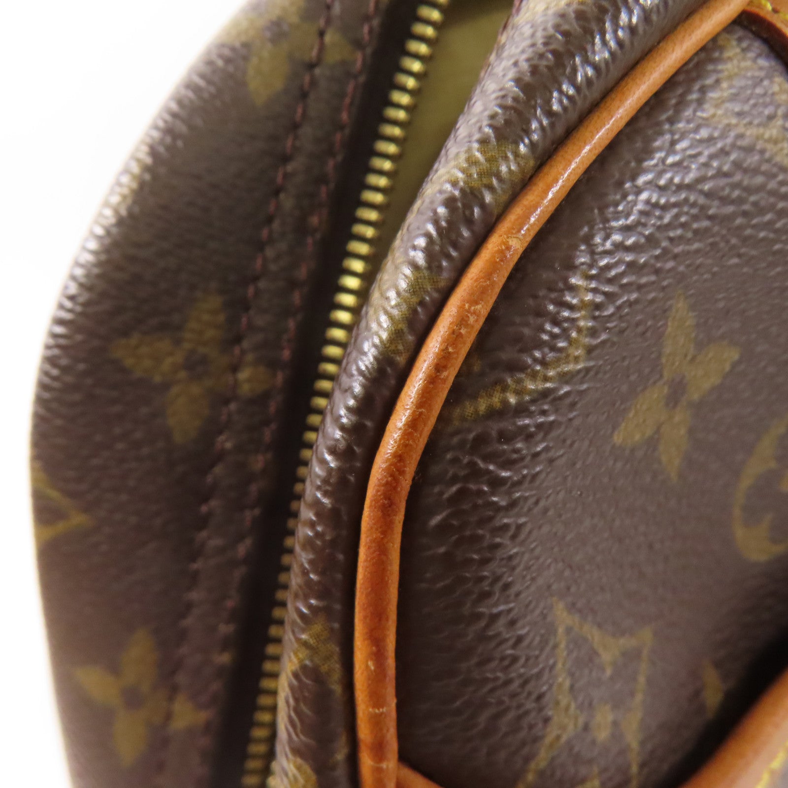 LOUIS VUITTON Monogram Trouville金扣手挽袋棕色