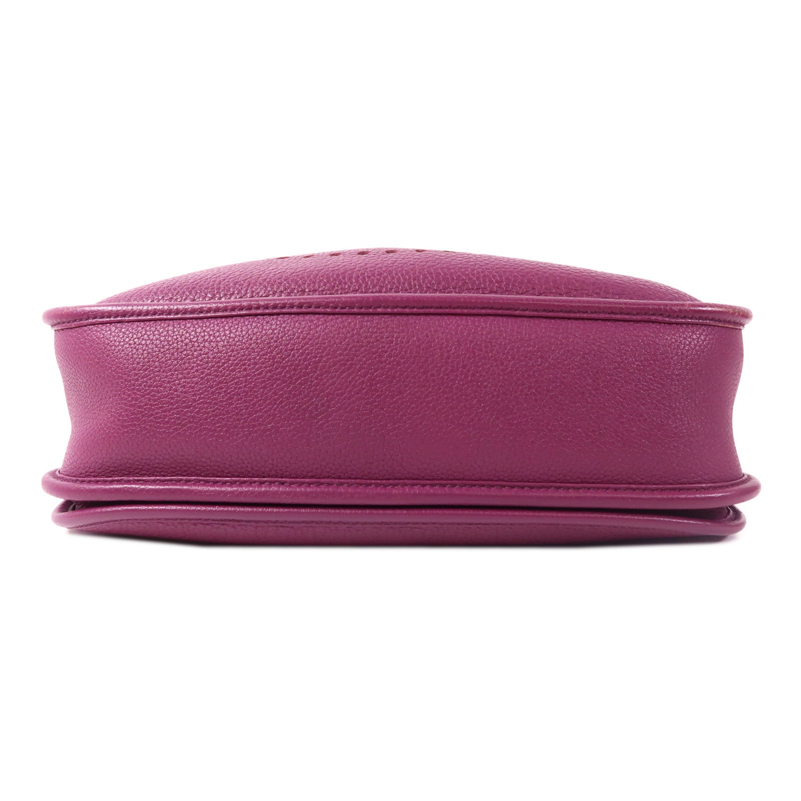 HERMES Clemence皮革Evelyne PM金扣肩背袋Anemone海葵紫色