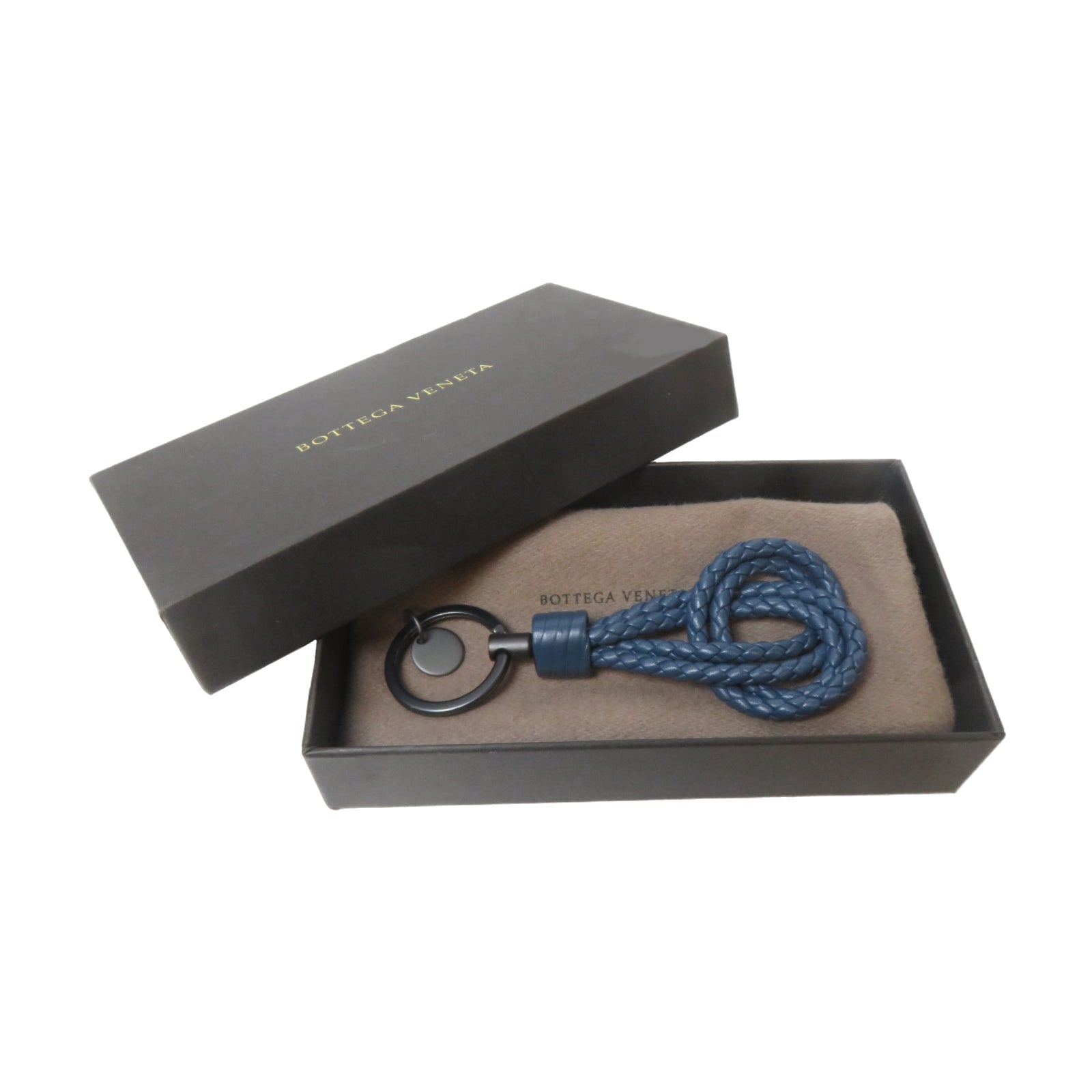 BOTTEGA VENETA 【激減優惠】皮革Charm掛飾藍色