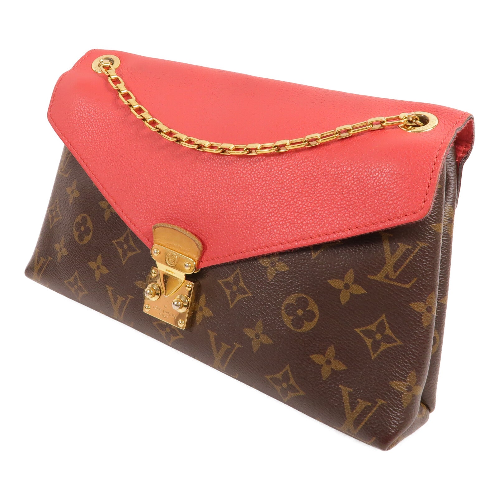 LOUIS VUITTON Monogram Pallas Chain鏈帶肩背袋
