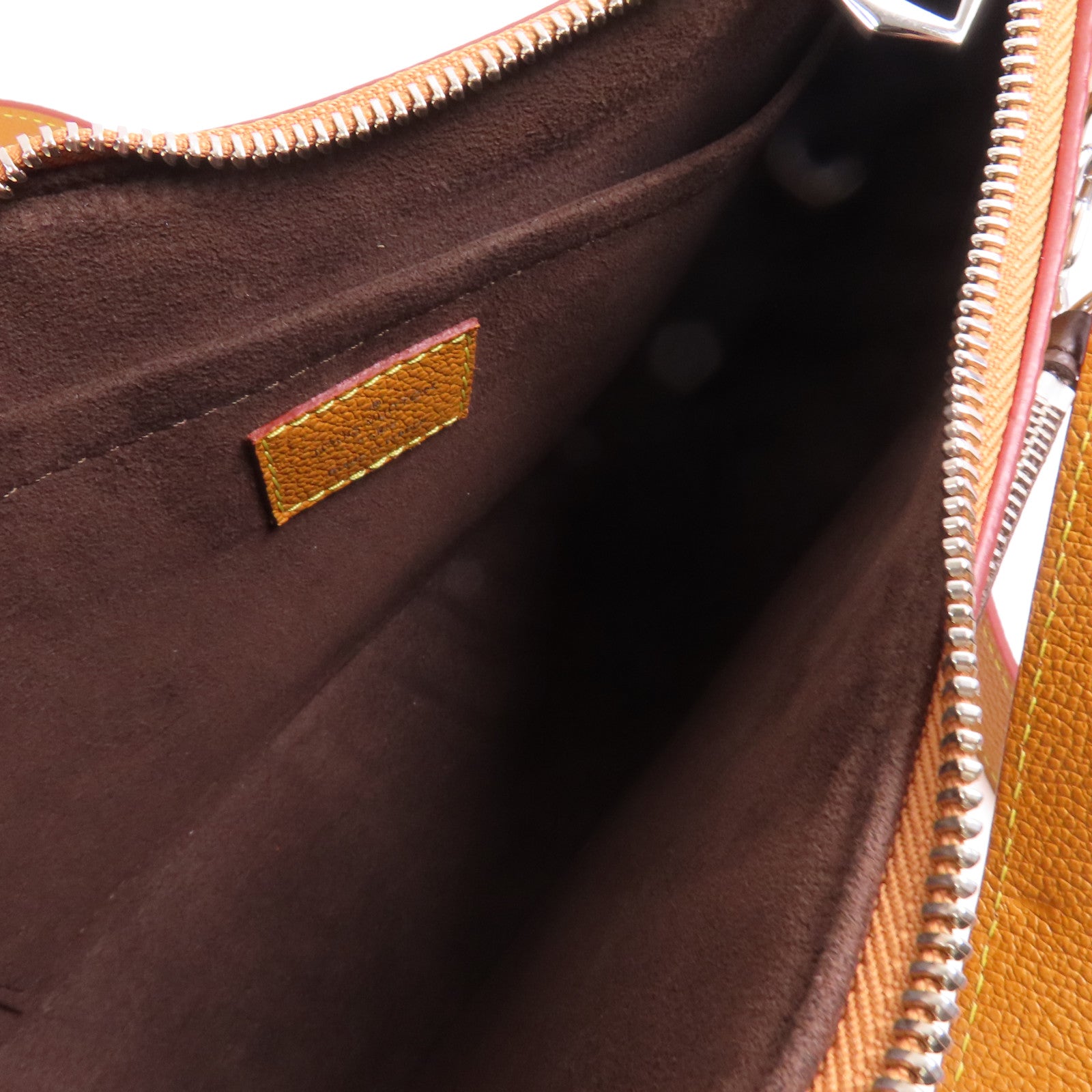 LOUIS VUITTON Epi Marelle銀扣手挽肩背兩用袋棕色
