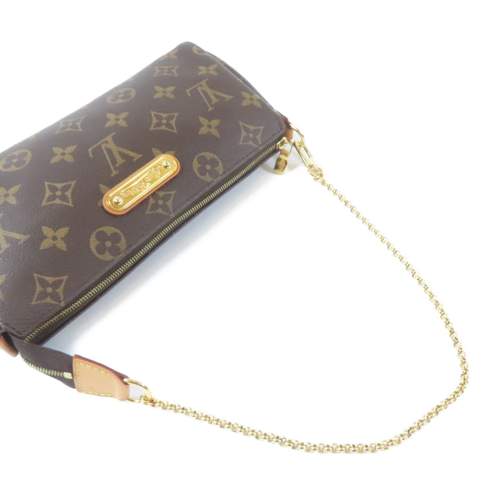 LOUIS VUITTON Monogram Eva金扣手挽肩背兩用袋啡色