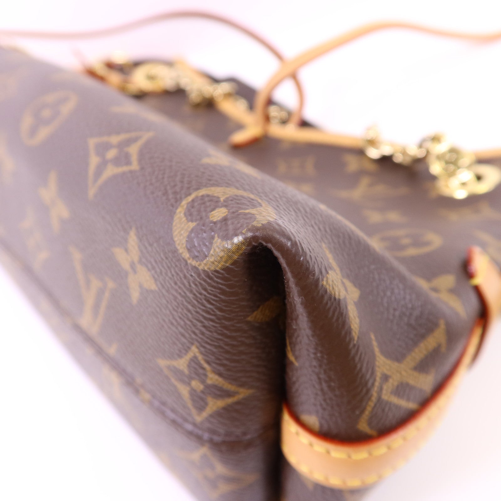 LOUIS VUITTON Monogram CarryAll BB金扣鏈帶肩背袋