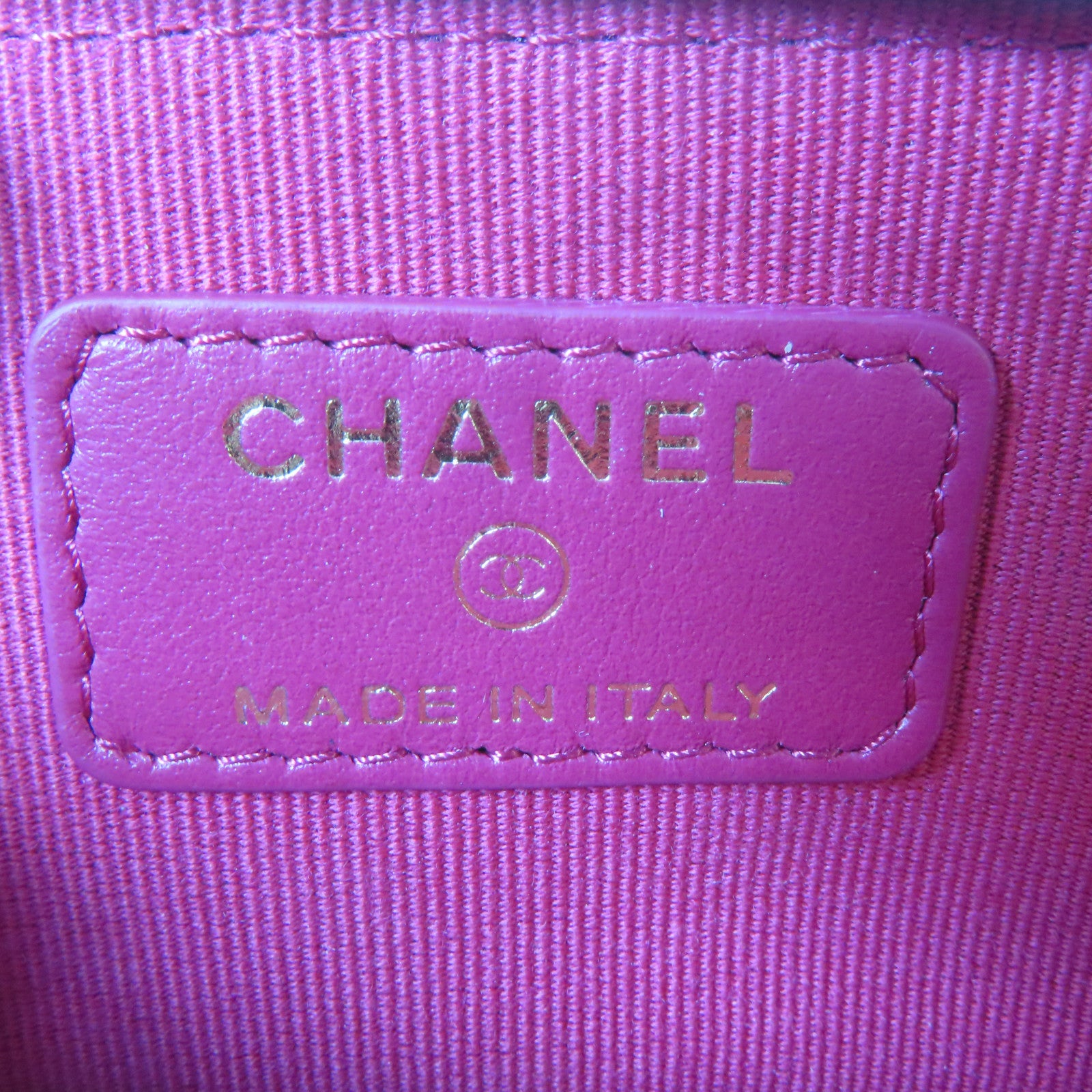 CHANEL 菱格羊皮皮革Card Case金扣卡片套黑色