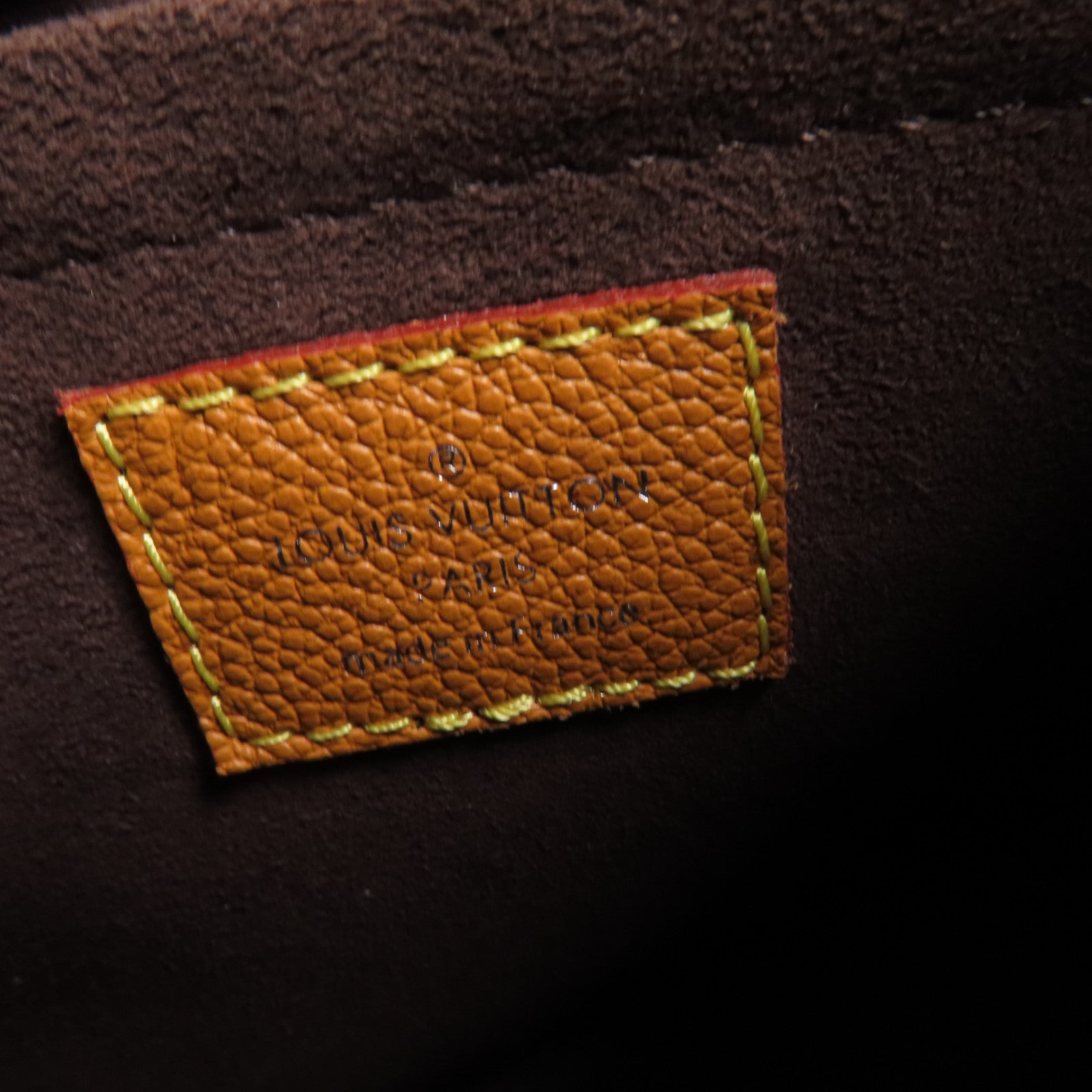 LOUIS VUITTON Epi Marelle銀扣手挽肩背兩用袋棕色